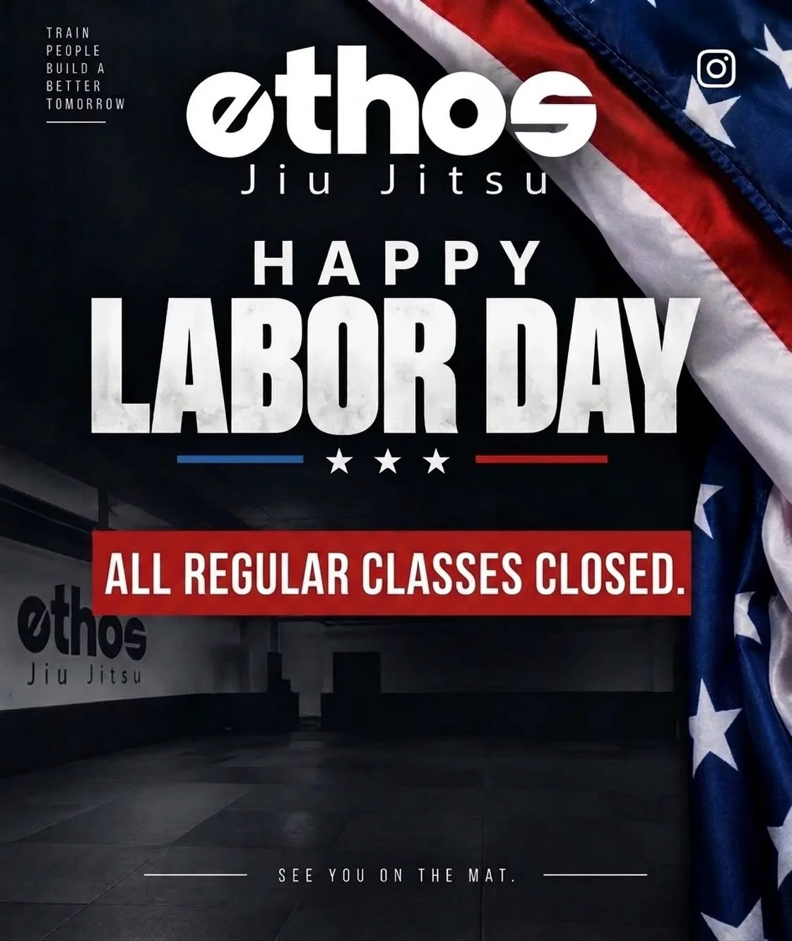 Happy Labor Day weekend everyone! 
All classes closed on Labor Day Monday