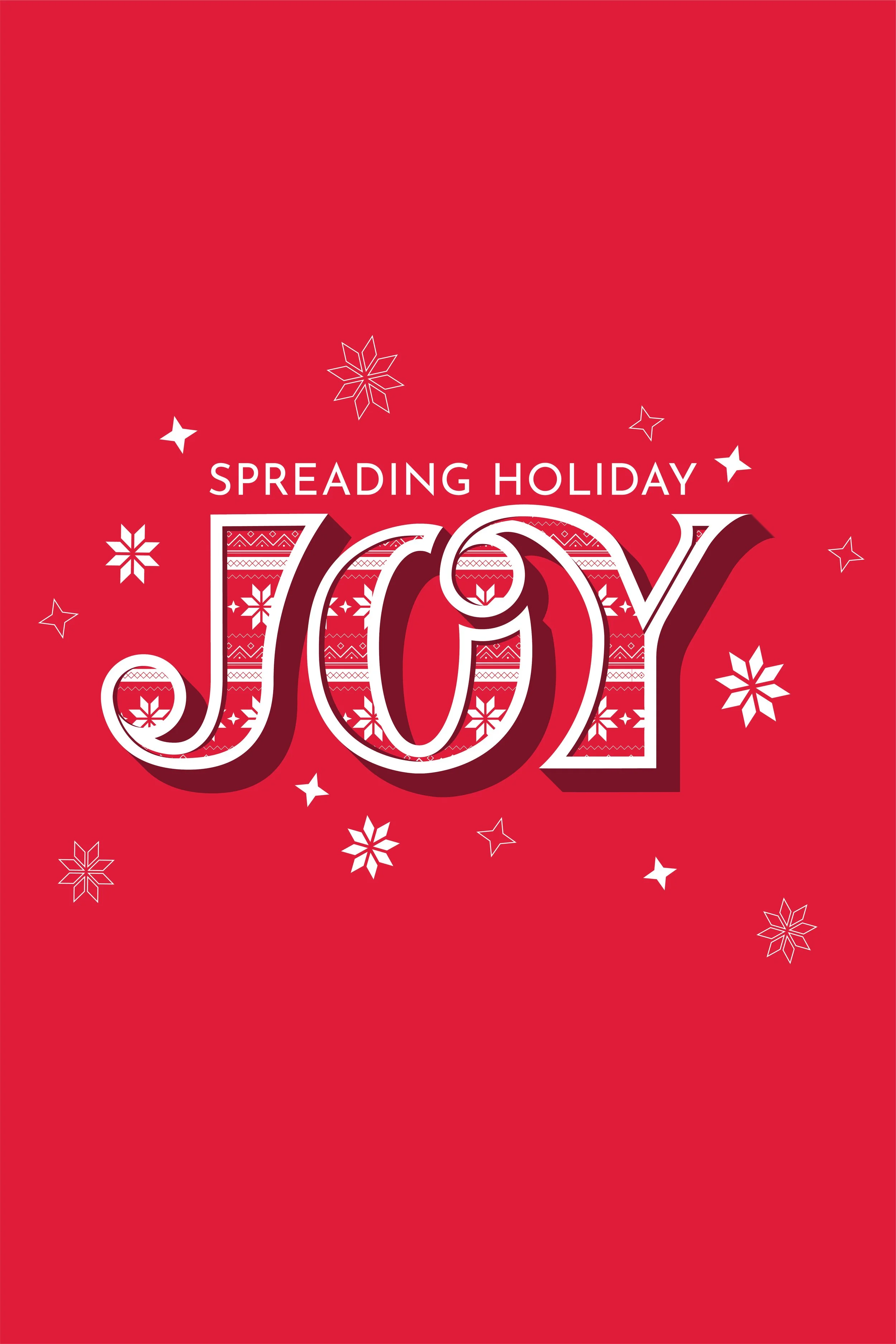 Spreading Holiday Joy was created as an exploration of bold lettering, pattern, and festive storytelling. I wanted the typography to feel strong and joyful while letting the sweater-inspired details add warmth and texture. The playful, modern holiday
