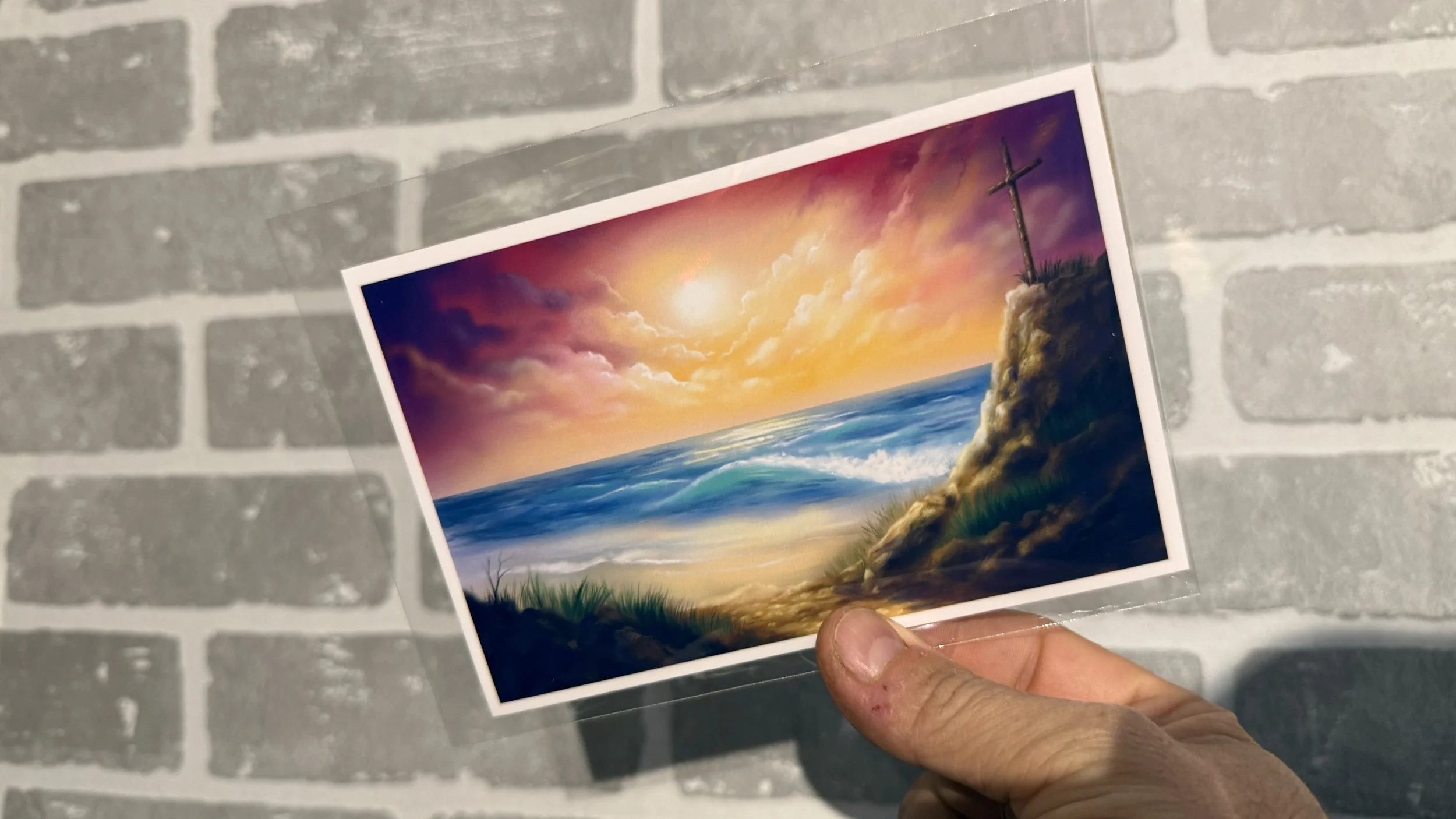 The Cross by the Sea (Fine Art Print)