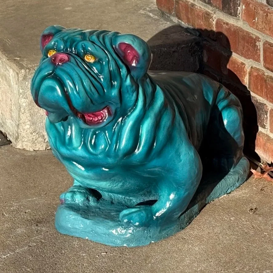 Statue Restoration Bulldog Concrete