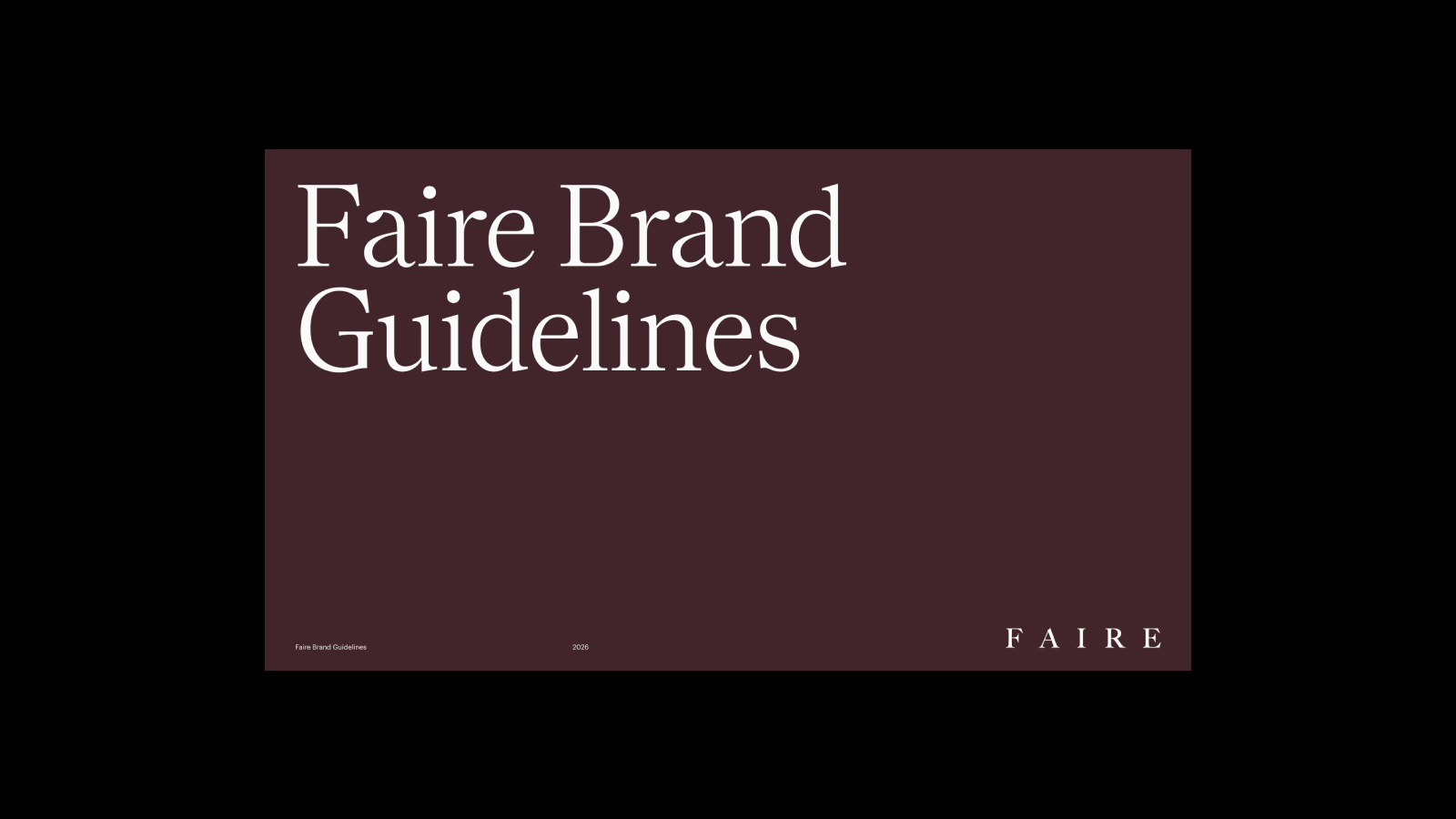 Faire Brand Guidelines
