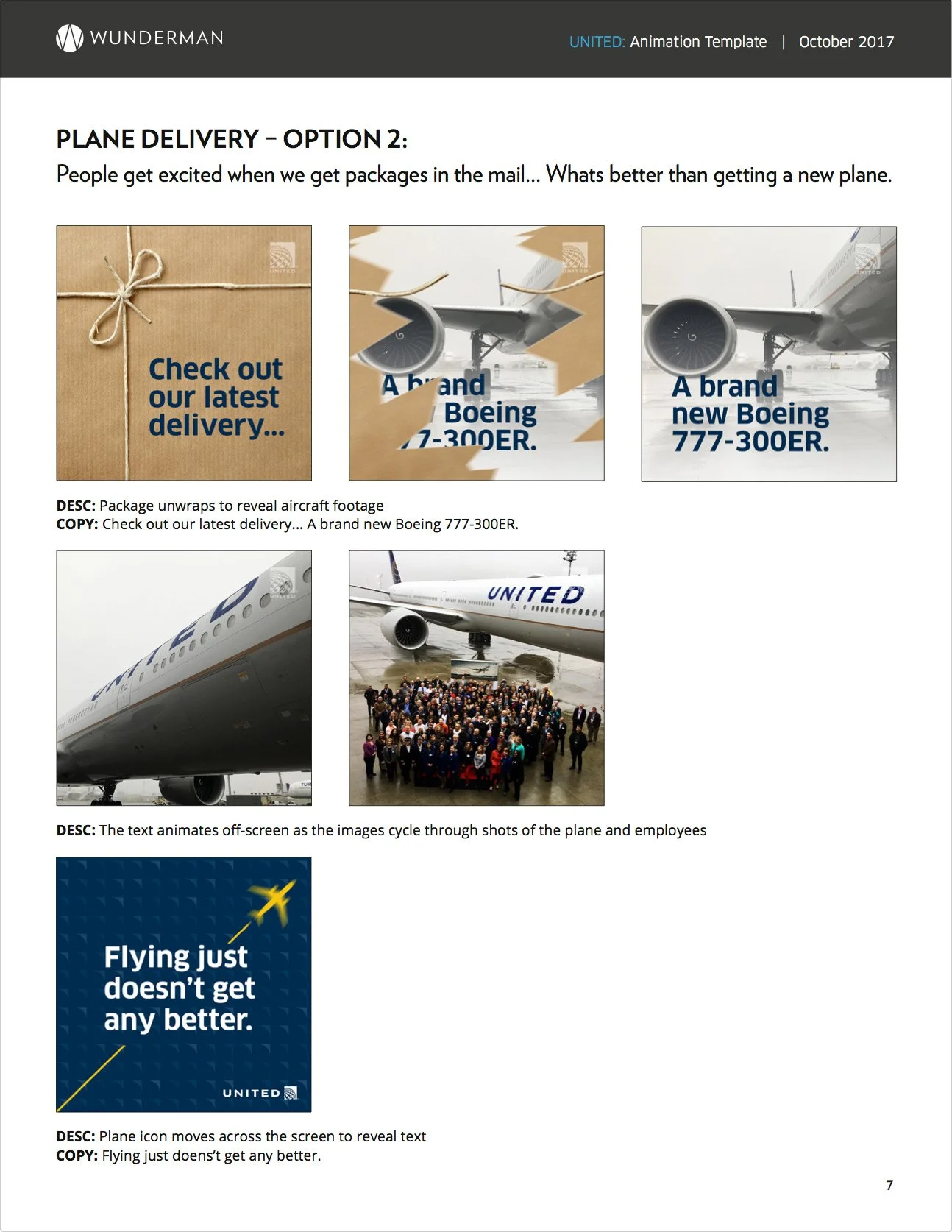 United Airlines - Animation Concept