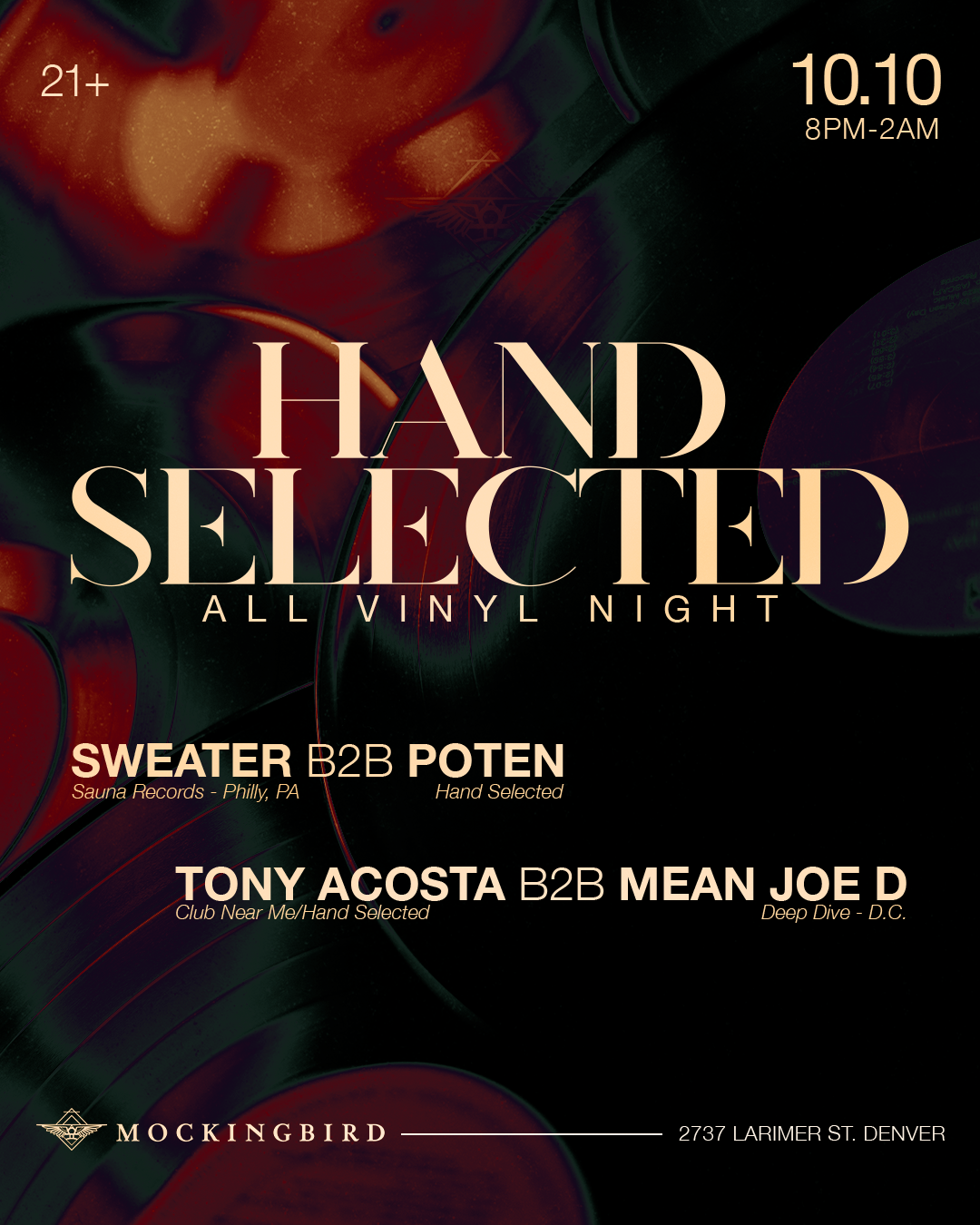 VINYL NIGHT Poten b2b Sweater