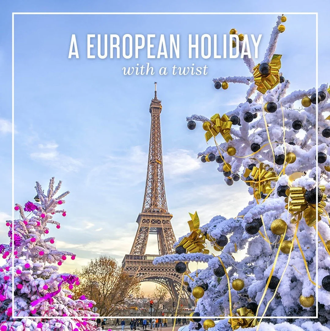 Dazzling Christmas displays at every storefront. Festivals where you can hop on a Ferris wheel to see the city wrapped in lights from above or stay on the ground to explore countless Christmas markets. From Paris, Belgium, and Germany, discover the m