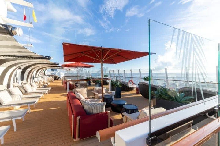 🌅 Aboard the renewed Celebrity Solstice, every day is an invitation to relax, recharge, and take in the view. From serene outdoor spaces and comfortable loungers to endless ocean vistas and unforgettable sunsets, this is where modern comfort meets t