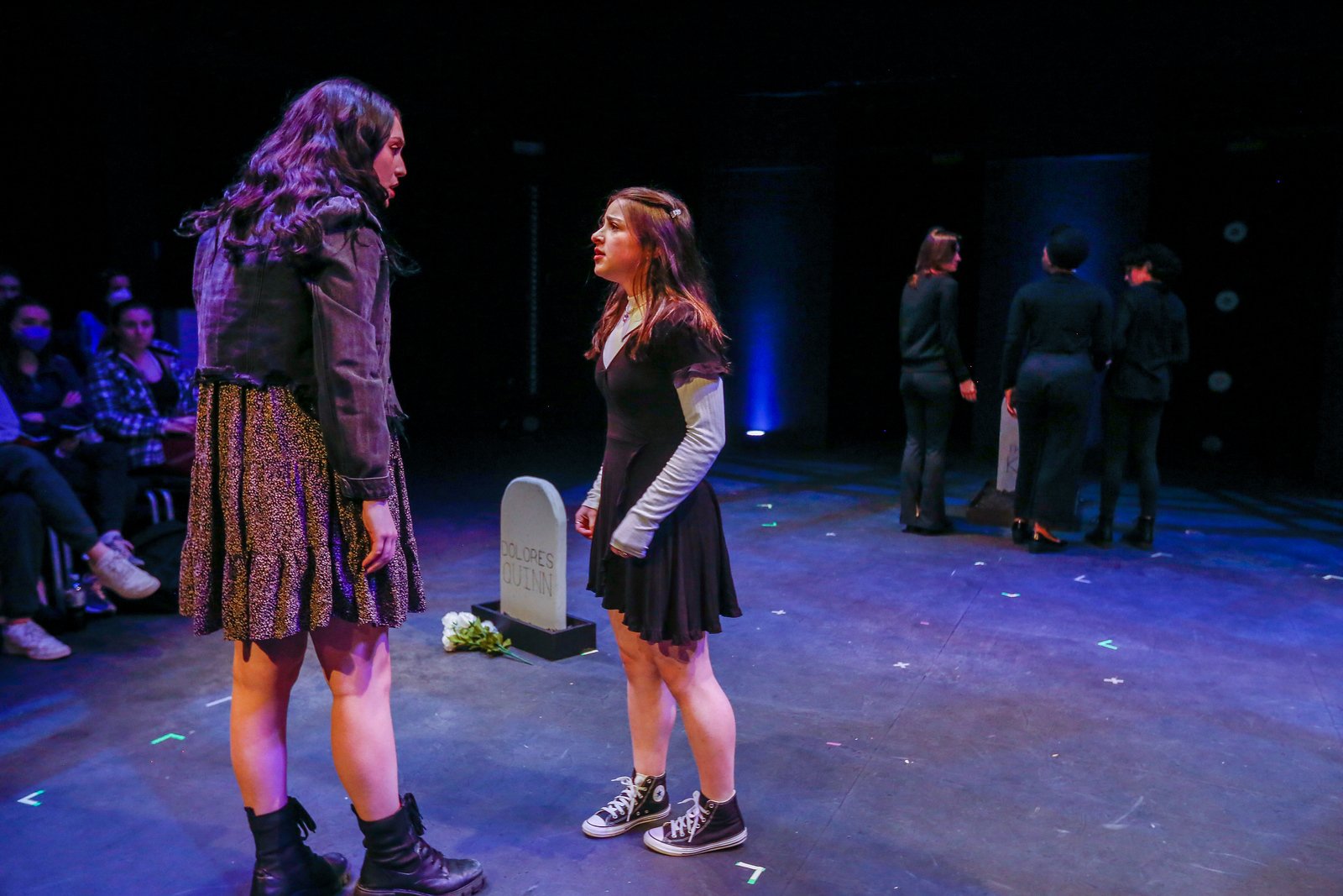 Ella Kahan as Alanis in "Family Undone" by E Quinn, directed by Sara Mascelli in the Equinox New Play Festival at the University of the Arts.
