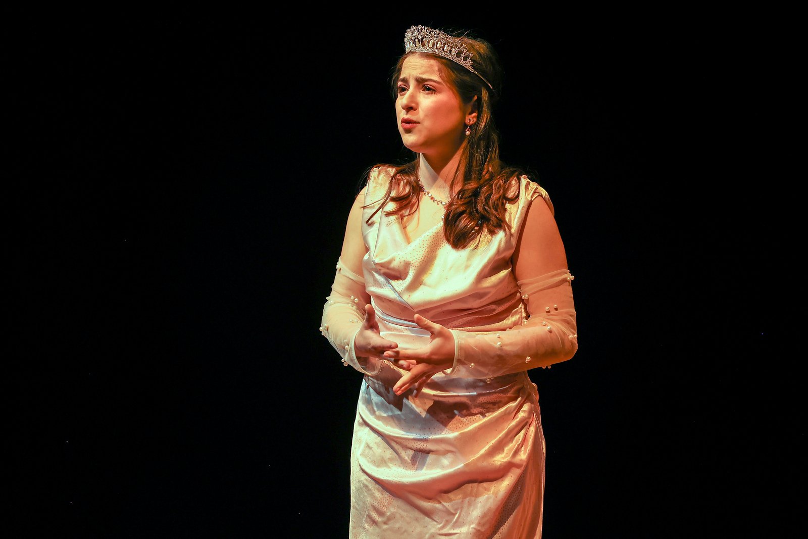 Ella Kahan as Princess Opula in "The Masque of the Red Death" by Iris Knapton, directed by Sabrina Liberatore in the Equinox New Play Festival at the University of the Arts.