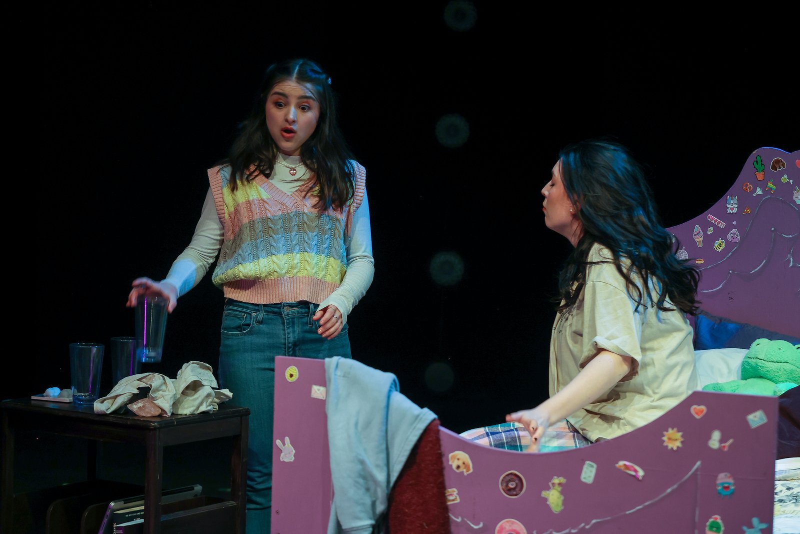 Ella Kahan as Alanis in "Family Undone" by E Quinn, directed by Sara Mascelli in the Equinox New Play Festival at the University of the Arts.