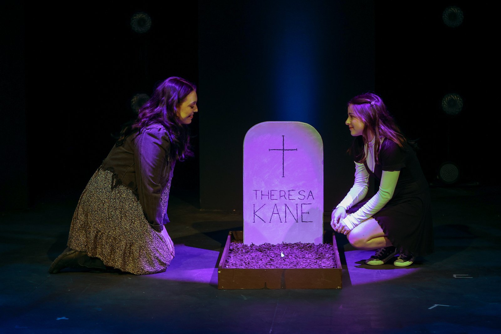 Ella Kahan as Alanis in "Family Undone" by E Quinn, directed by Sara Mascelli in the Equinox New Play Festival at the University of the Arts.