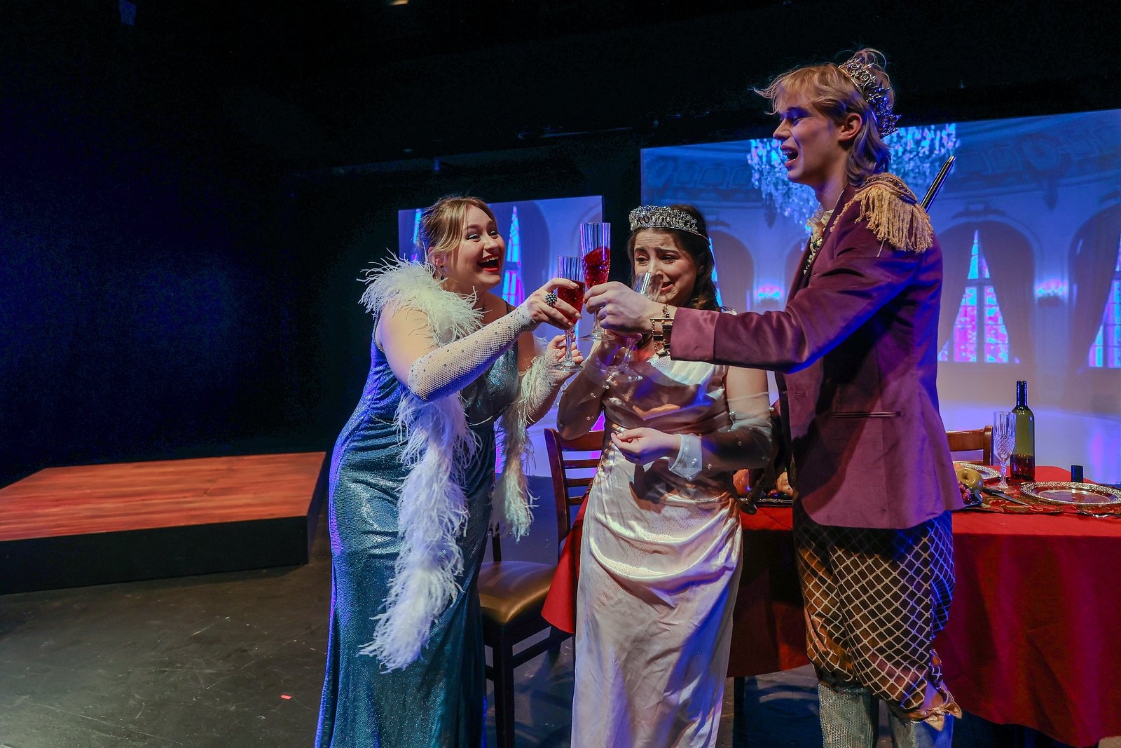 Ella Kahan as Princess Opula in "The Masque of the Red Death" by Iris Knapton, directed by Sabrina Liberatore in the Equinox New Play Festival at the University of the Arts.