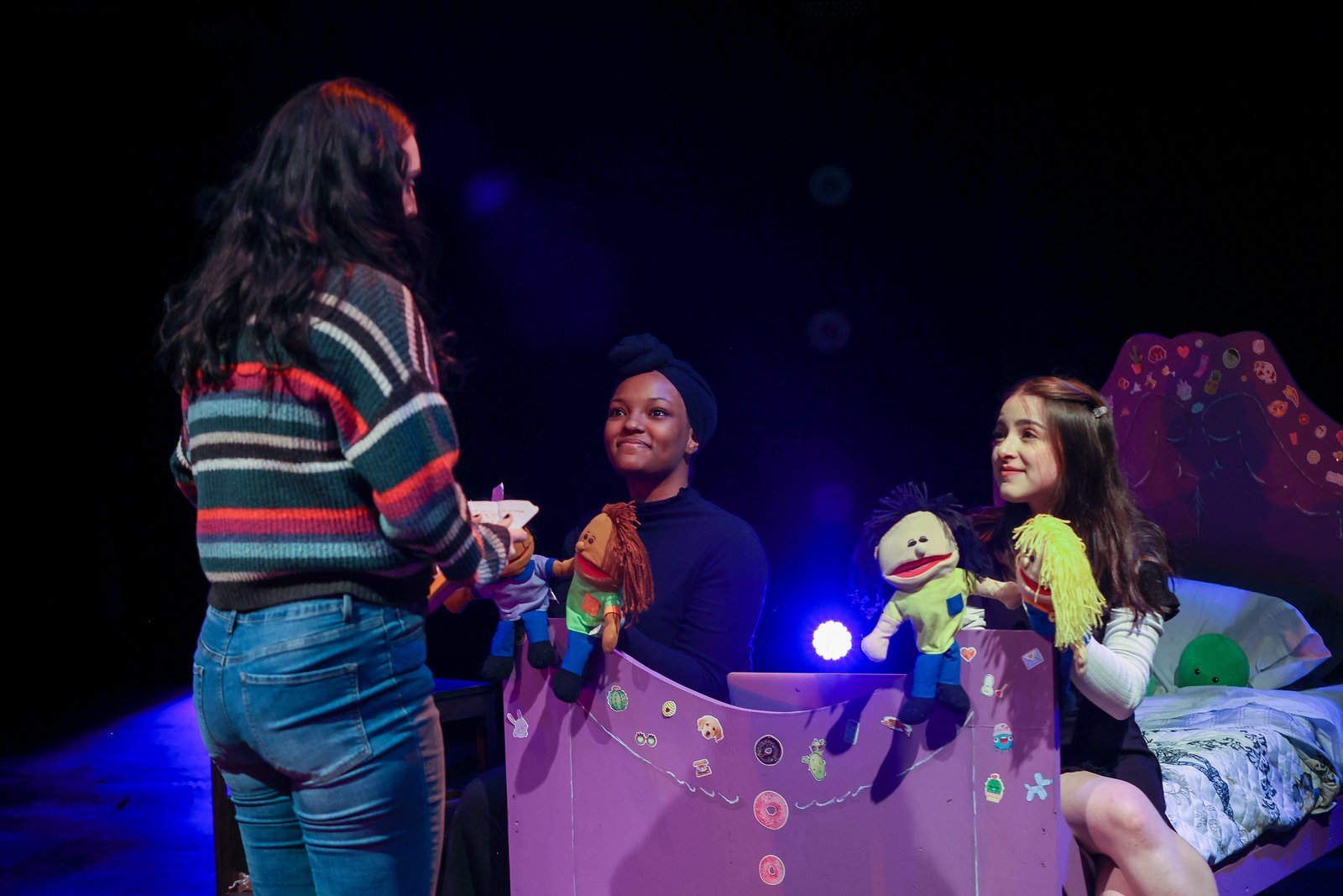 Ella Kahan as Alanis in "Family Undone" by E Quinn, directed by Sara Mascelli in the Equinox New Play Festival at the University of the Arts.