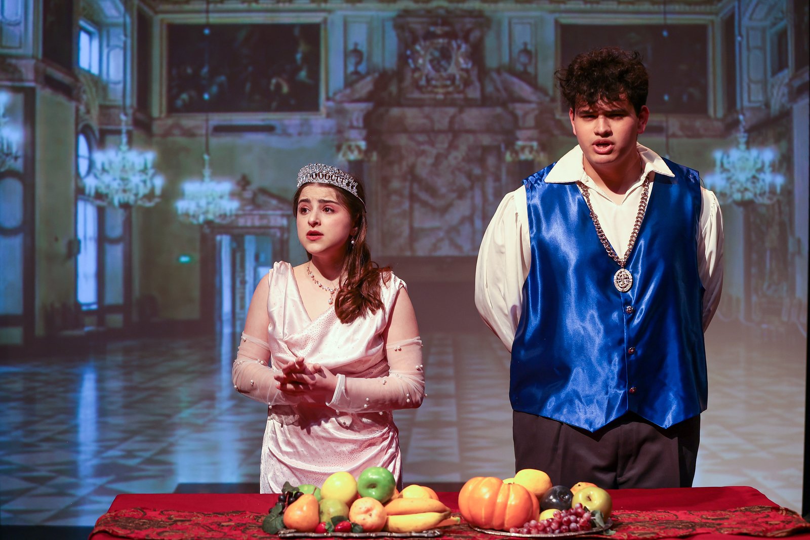 Ella Kahan as Princess Opula in "The Masque of the Red Death" by Iris Knapton, directed by Sabrina Liberatore in the Equinox New Play Festival at the University of the Arts.