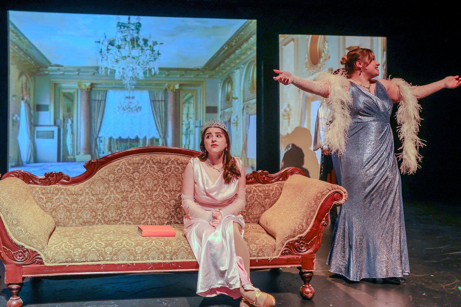 Ella Kahan as Princess Opula in "The Masque of the Red Death" by Iris Knapton, directed by Sabrina Liberatore in the Equinox New Play Festival at the University of the Arts.