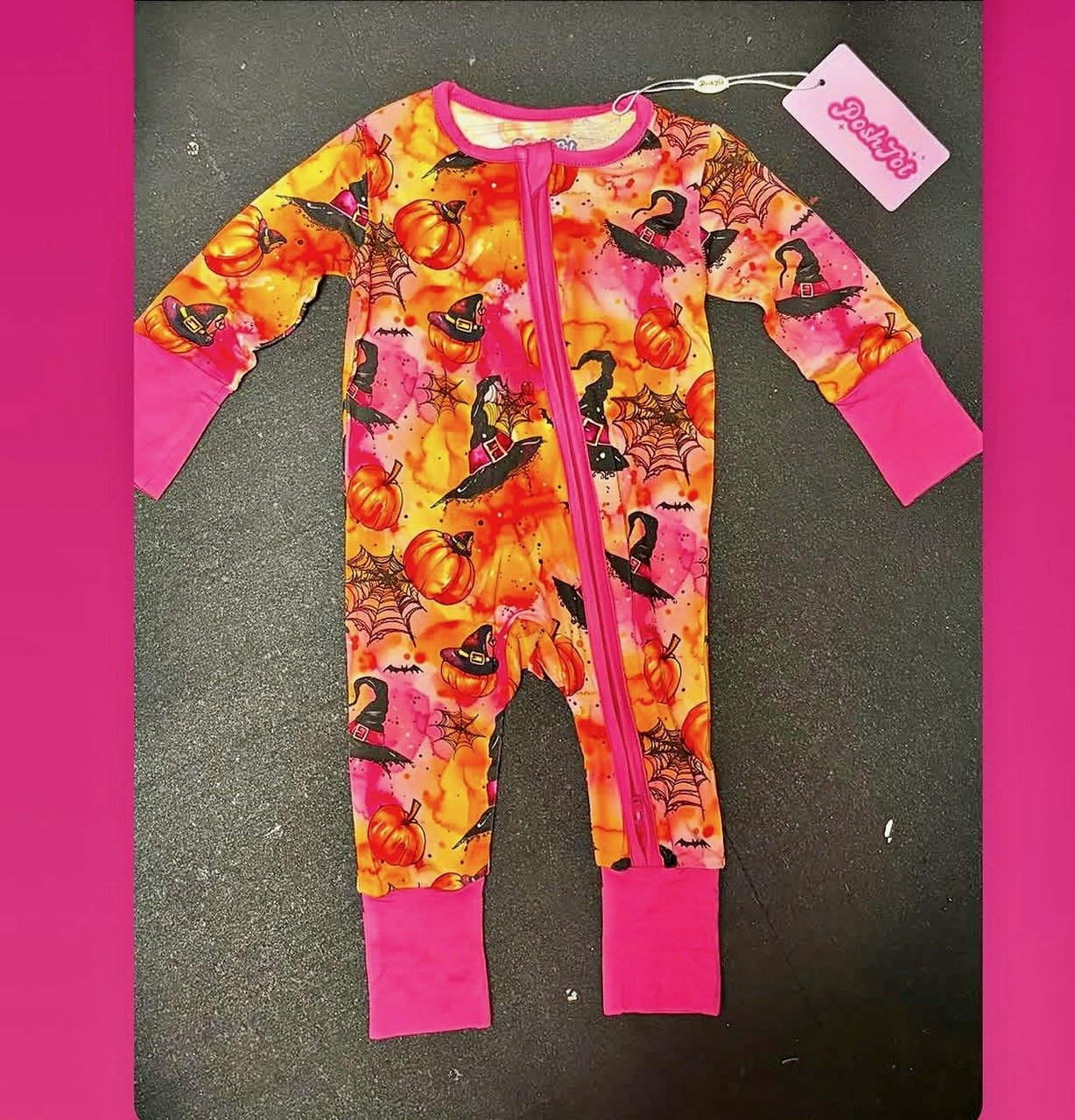 Halloween Zippy Orange/Pink/Black