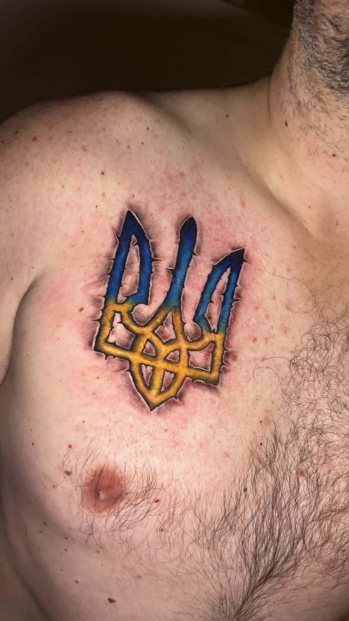ukraine symbol colour tattoo Bella saskatoon Tantrix Body Art