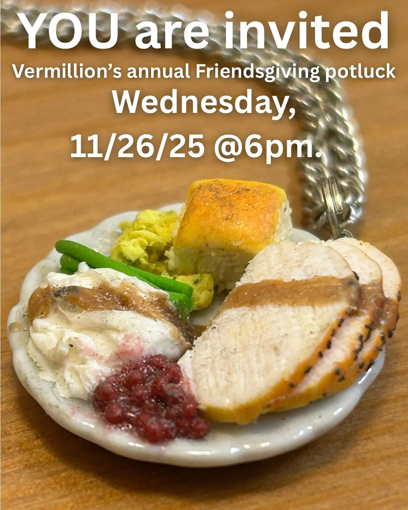 Hey! Every year, it&rsquo;s turkey time. Bring something or not, no biggie. We always have plenty of food. Snacks or salad or desserts are also fun. We have a bunch of N/A beverages and will be watching movies on the big screen. I make the turkey and