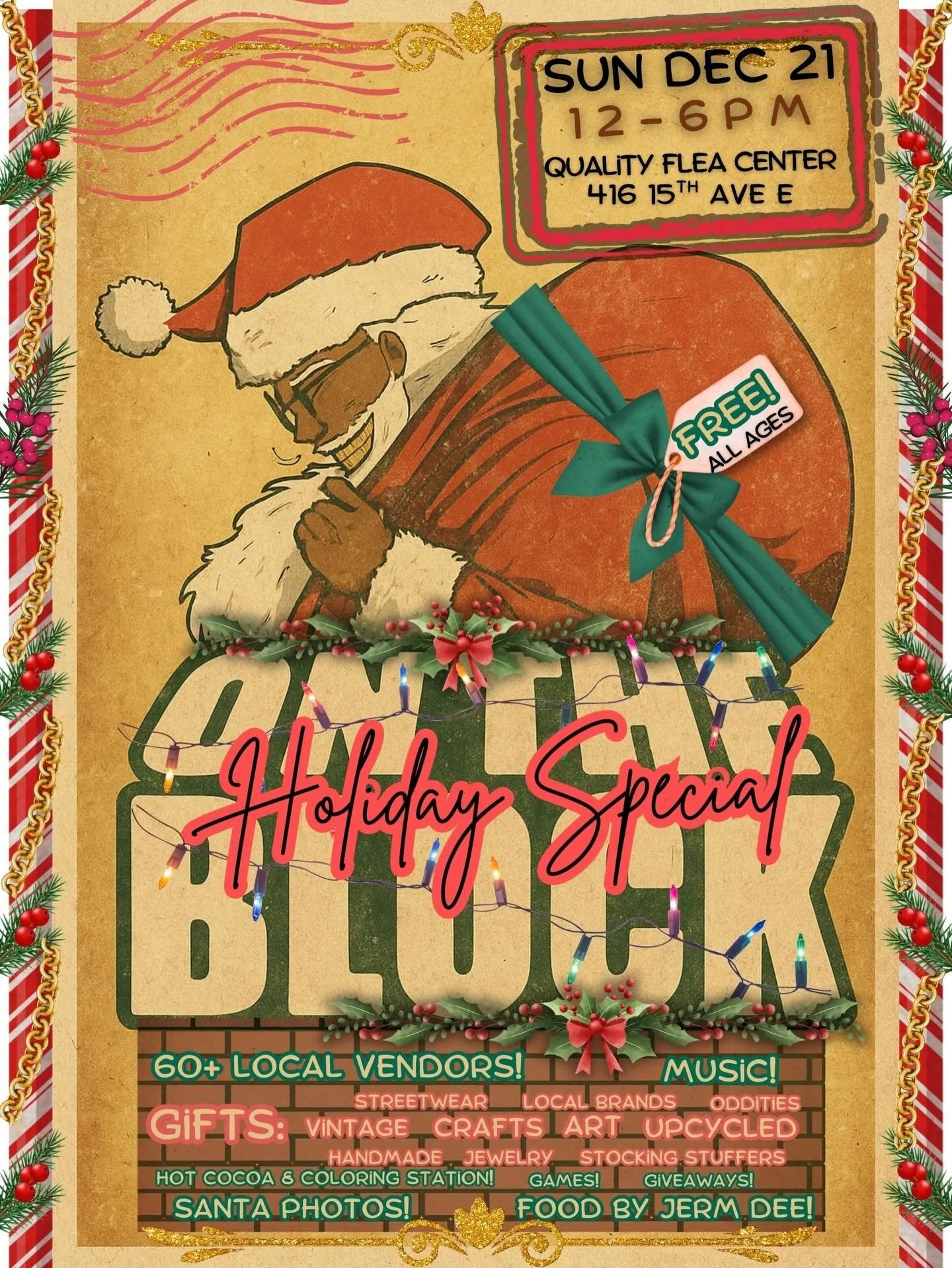 Sunday, 12/21/25. Come to this! #ontheblockseattle 
@thirtyplusclothing @concvss @joulesea @woodlandjams @curvycactus206 @chaoticgoodshoppe @r.present.s @xbycc @sistersandstardustpnw @phillysocreative @daisiaandcompany @phiosuwan @adeshebrand @BlueCo