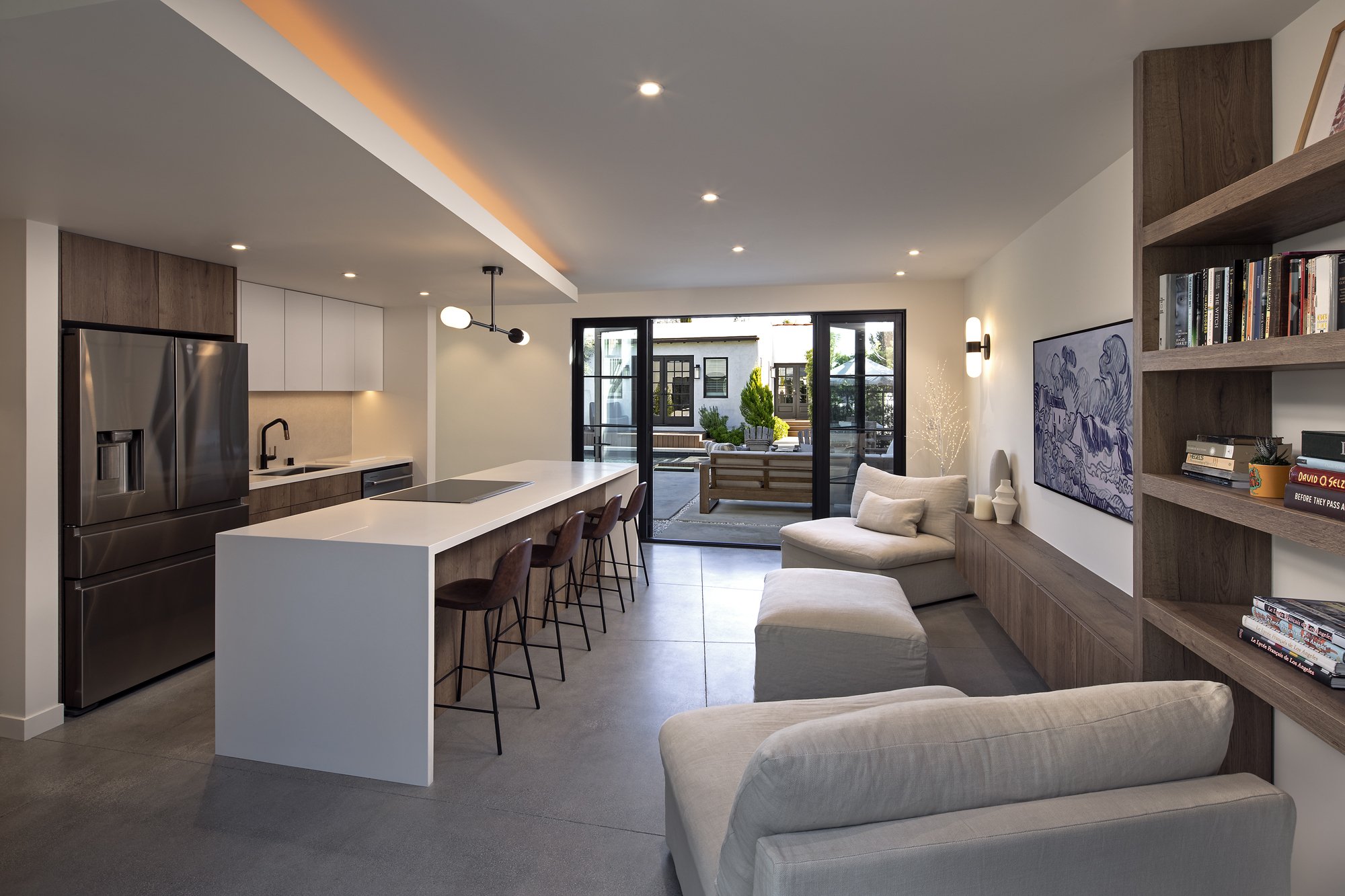 An open plan Living / Kitchen space.