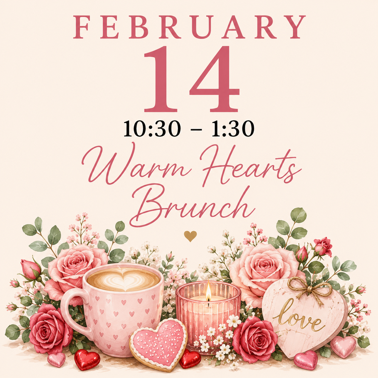 Warm Hearts Brunch-Sunday, February 14, 2027