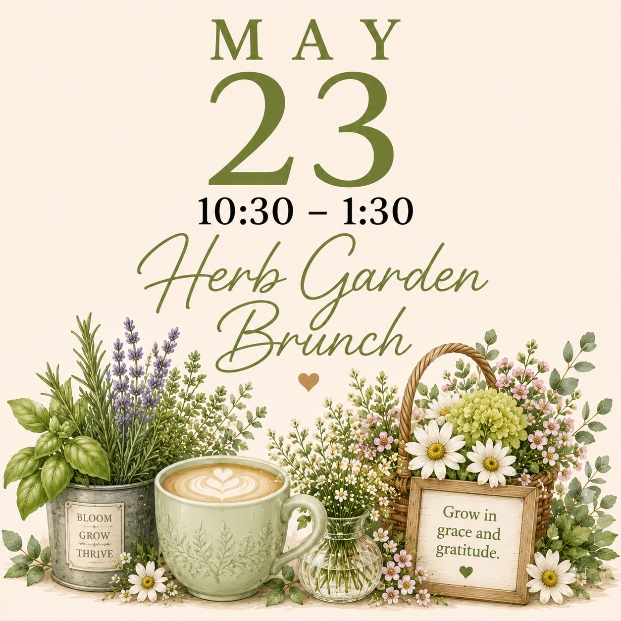 Herb Garden Gathering Brunch-Sunday, May 23, 2027