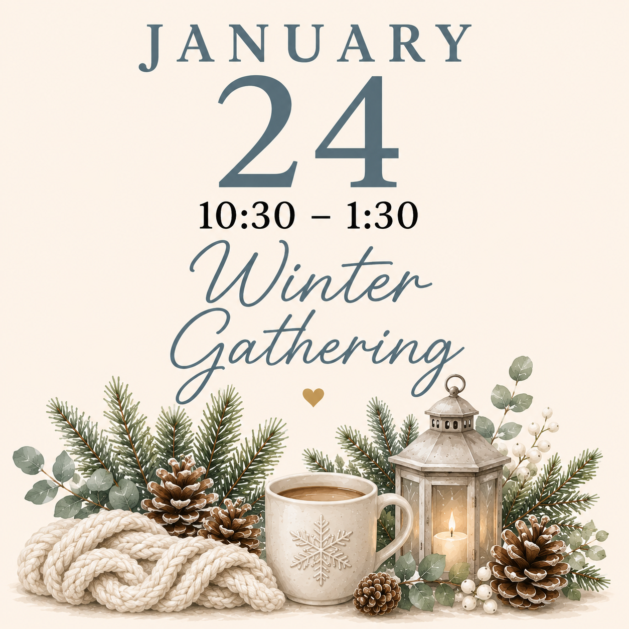 Winter Gathering Brunch-Sunday, January 24, 2027