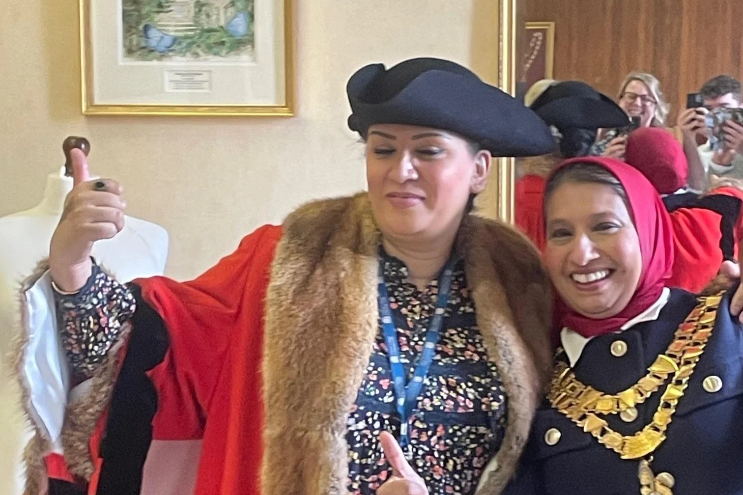 British sign language silver and Mayor of Solihull Meeting with key figures of the community