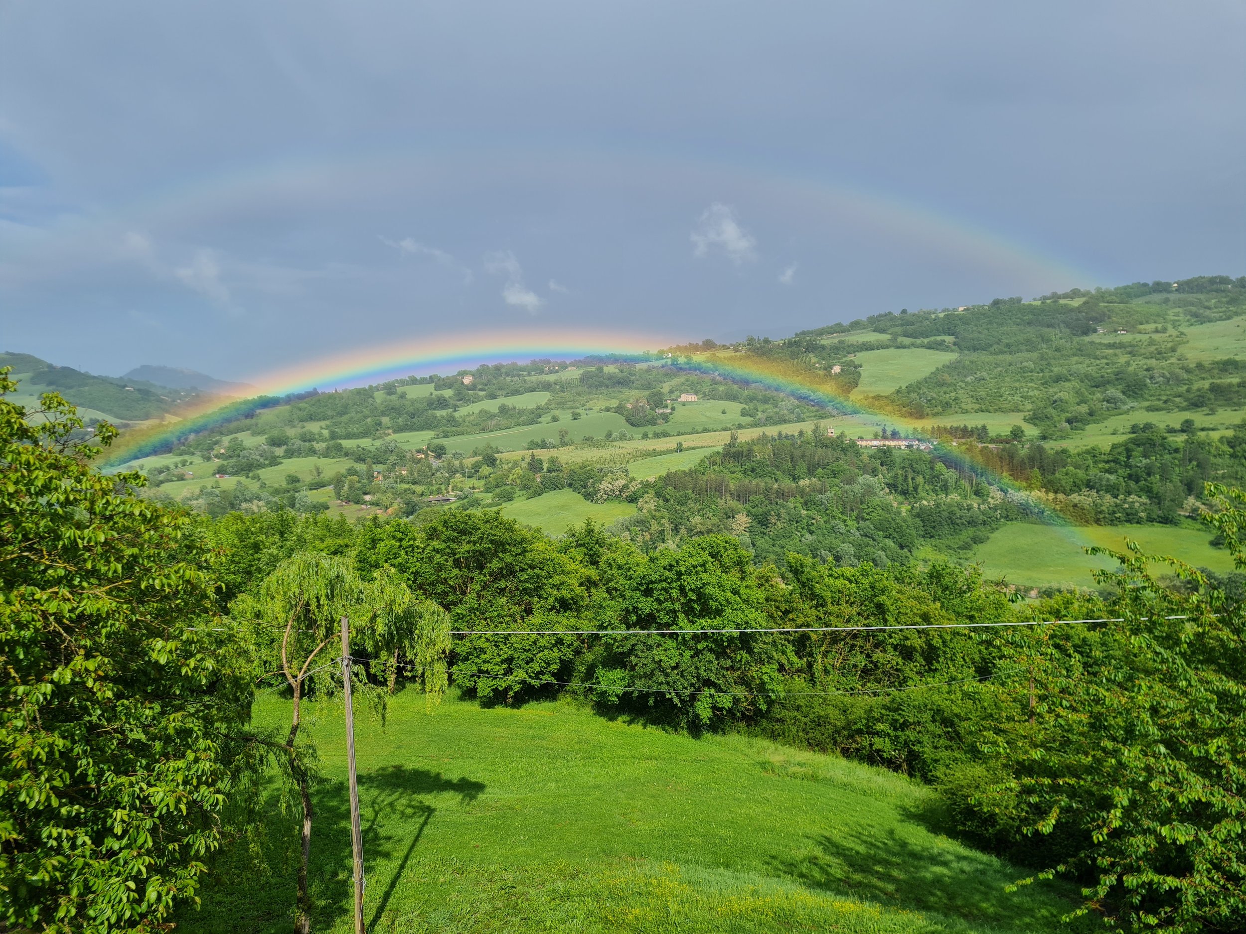 Rainbow from the bedroom window