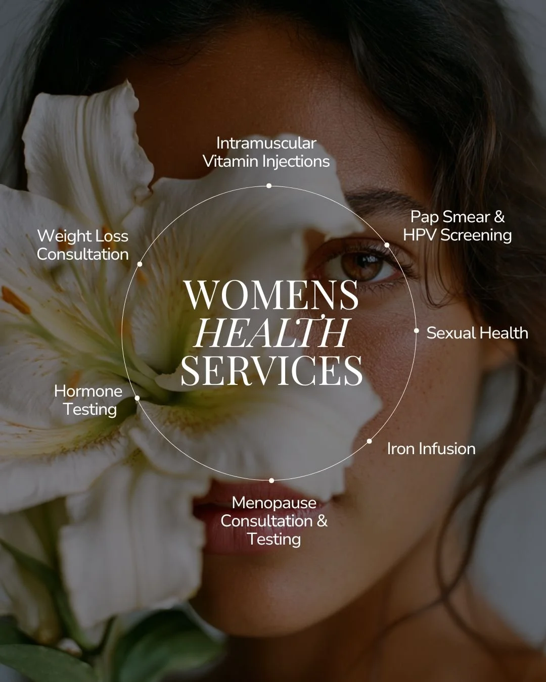 Not feeling like yourself lately? 
At Bella Donna our Women's Health services go beyond aesthetics. From hormone testing and menopause consultations to iron infusions and sexual health, we offer a full range of services designed around you and your w