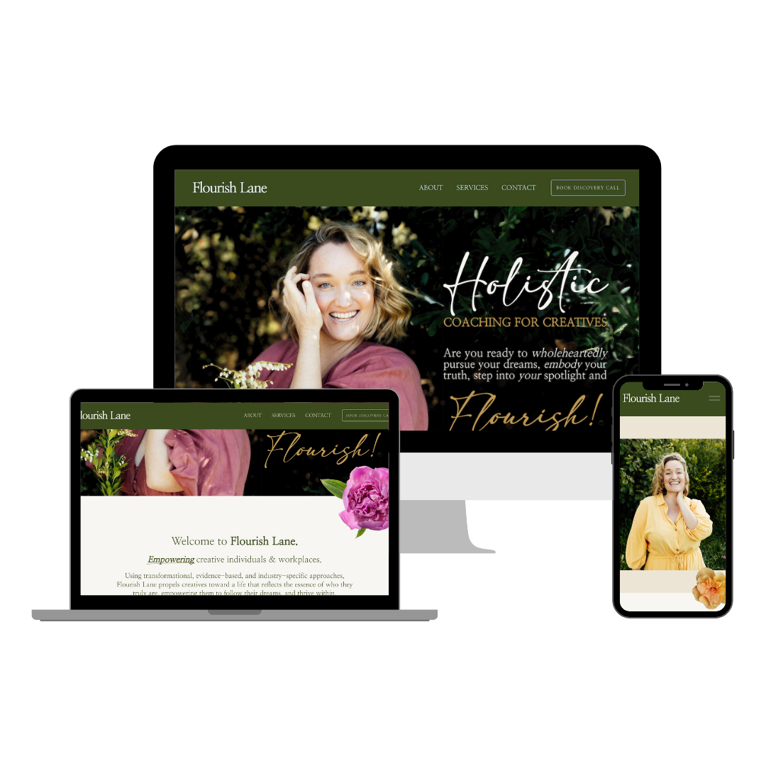 Flourish Lane Website Design Portfolio for Ffion Petrie Jones Creative Studio