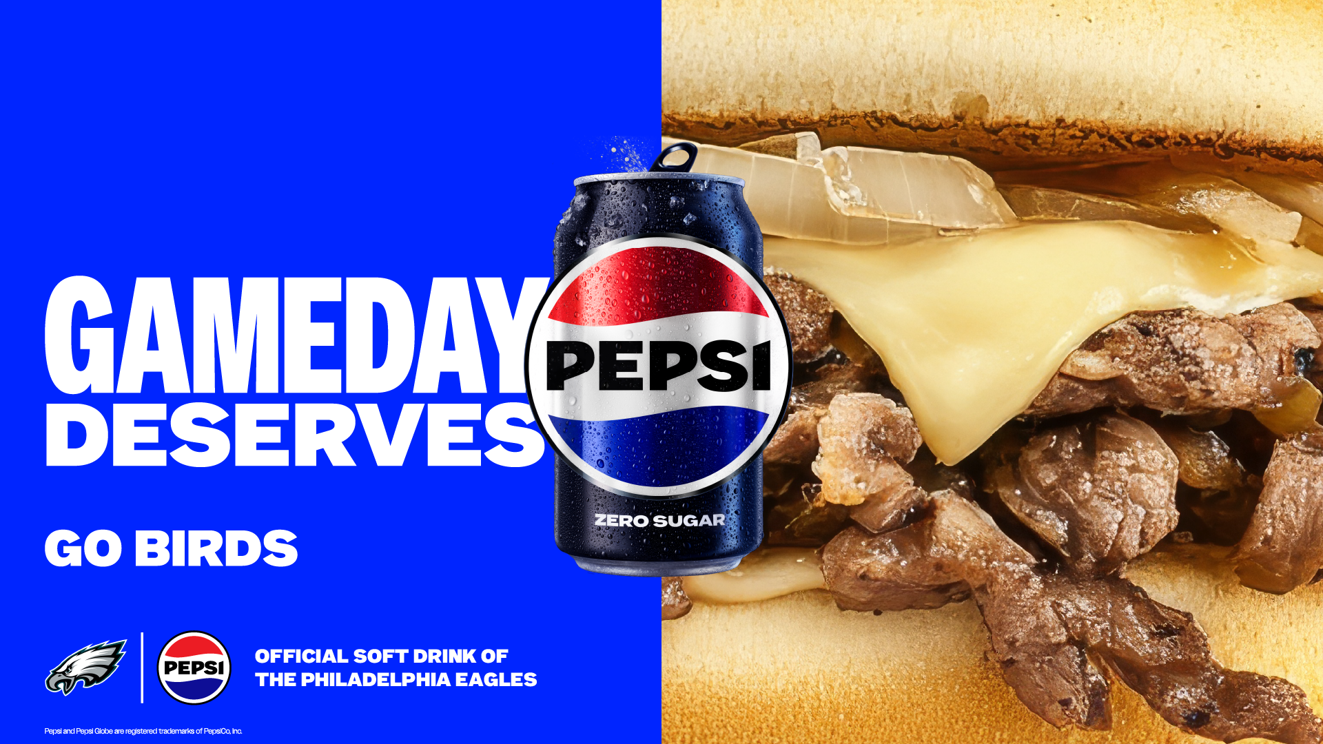 OOH billboard creative for Philadelphia Eagles