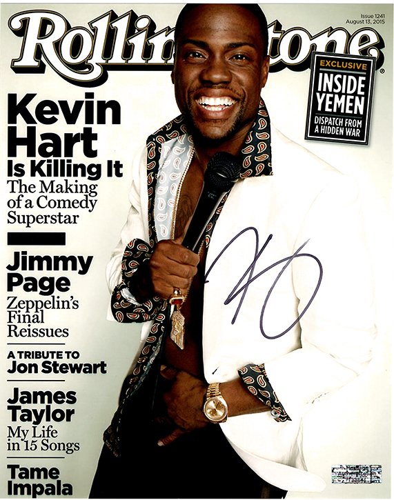 Kevin Hart Signed 8x10 Photo of Rolling Stone Cover COA Comedian Actor Kevin Hart Autograph