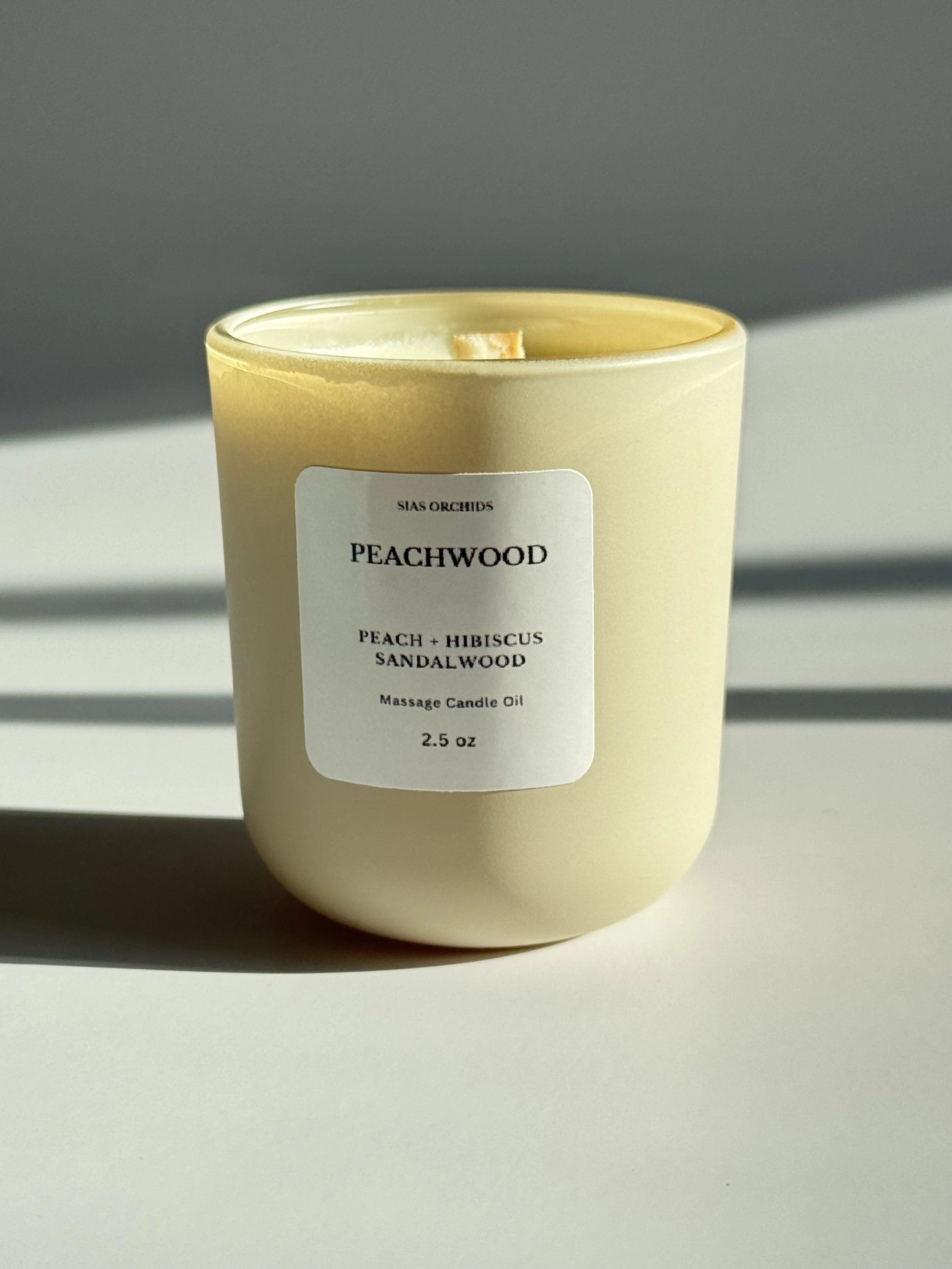 Peachwood Massage Candle Oil