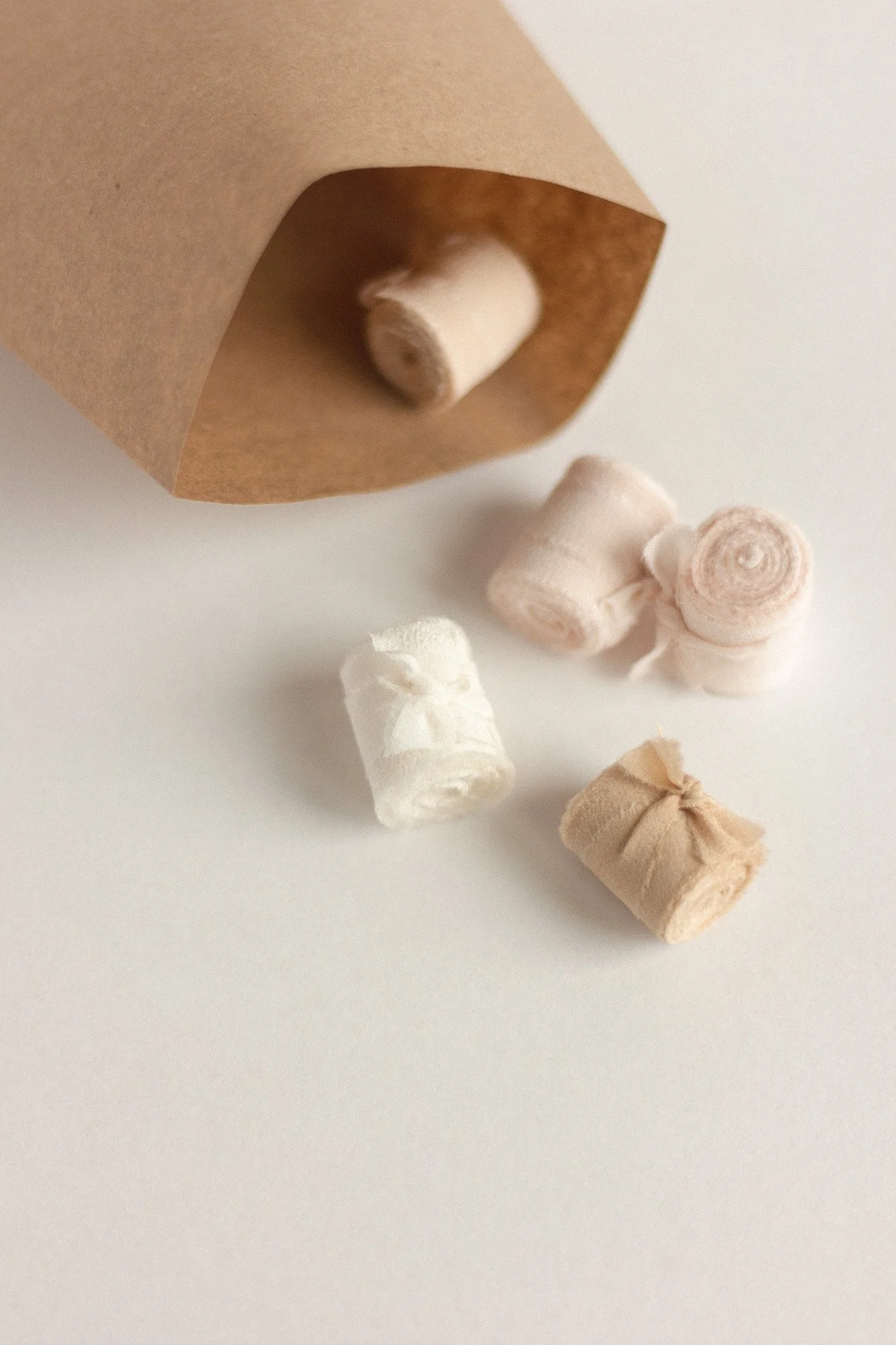 2 cm Wide Hand dyed Silk Ribbon 1.3 Metres