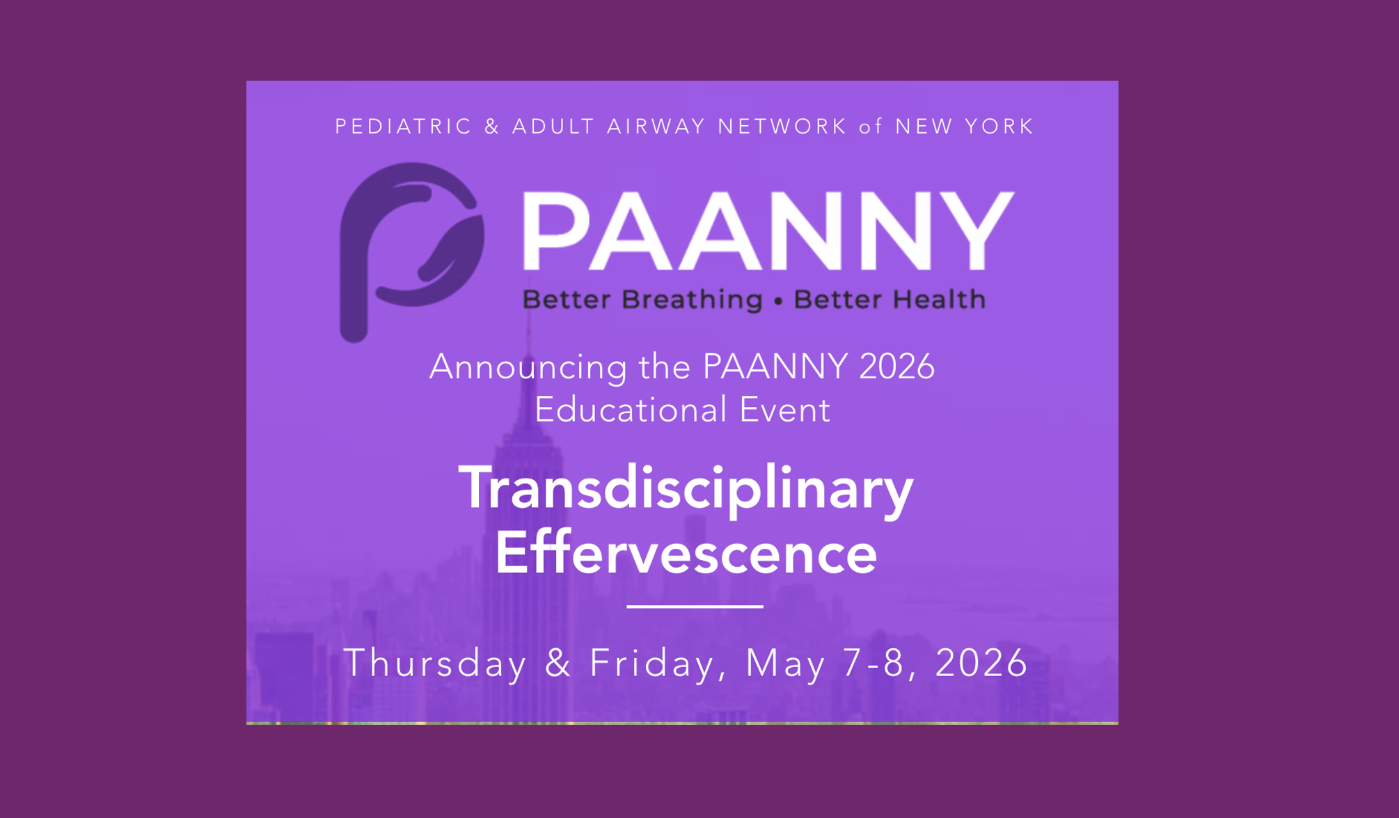 PEDIATRIC & ADULT AIRWAY NETWORK of NEW YORK