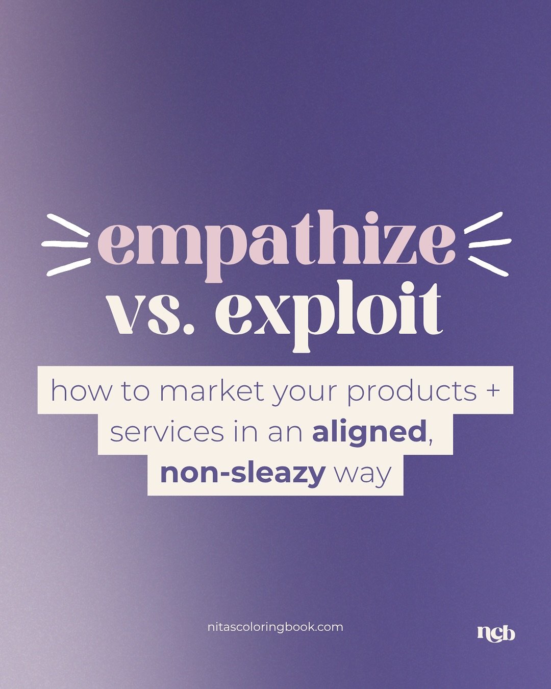 Does selling feel yucky?🤢

Do you struggle to market your copy + services without sounding pushy or salesy?🤮

I know there&rsquo;s a lot of marketing advice out there about highlighting pain points.

But there IS a way of doing this while staying k