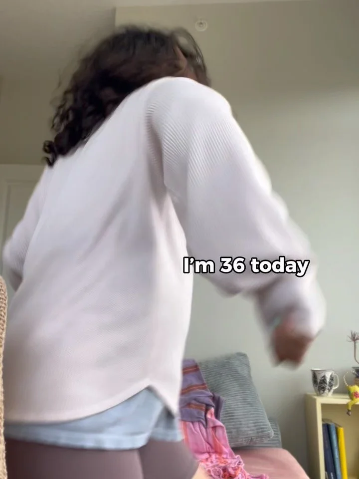 36 years of becoming 🎂 

of shedding layers,

trying to honor my core,

sometimes pushing too hard or not listening enough,

always searching for connection and joy.

Today I&rsquo;m grateful for my health, my family, the love that surrounds me and 