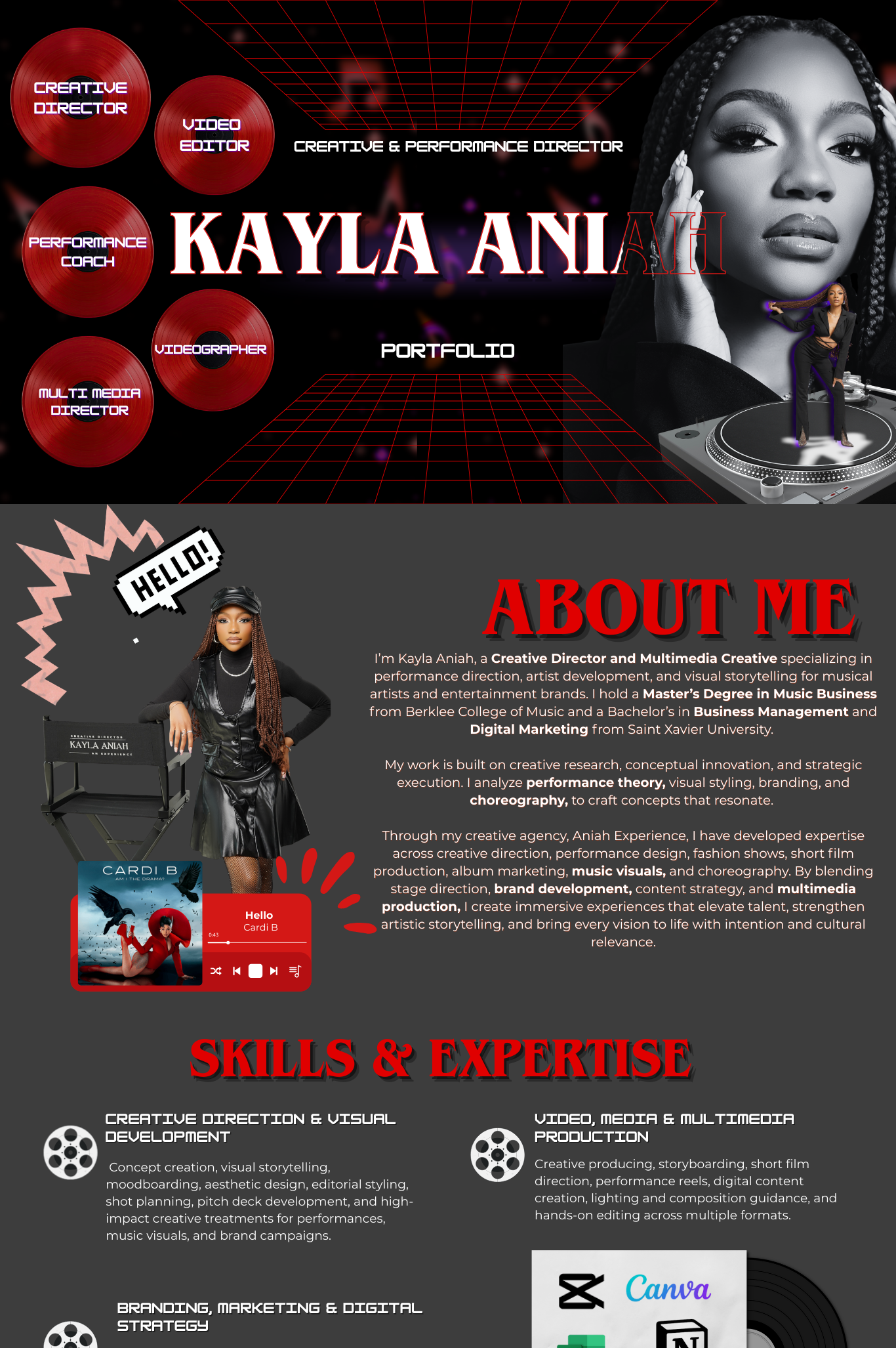 Artist Website Design