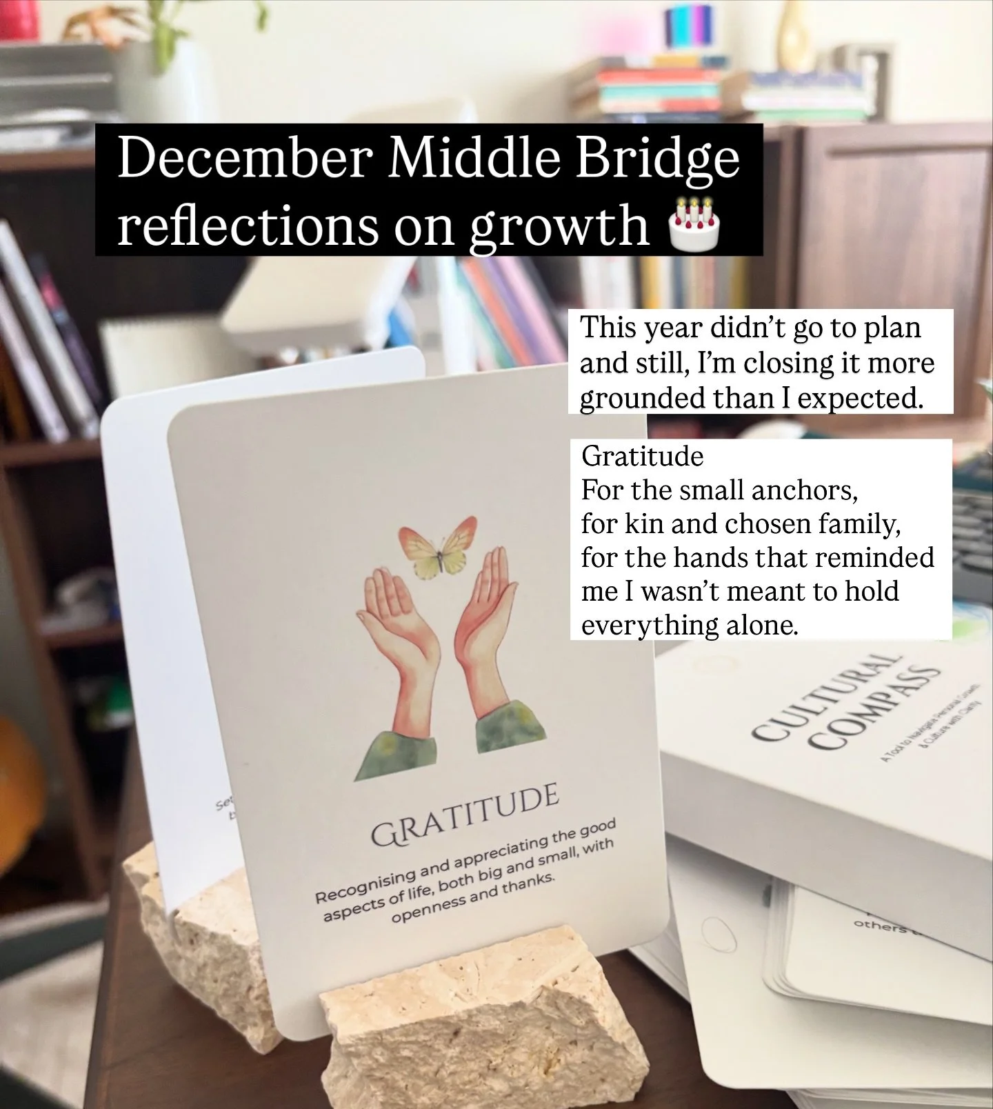 December things &amp; reflections on growth 🎂

This year didn&rsquo;t unfold the way I imagined and yet I&rsquo;m closing it feeling more grounded than I expected.

I often say I try to stay rooted in my values, my communities and my responsibilitie