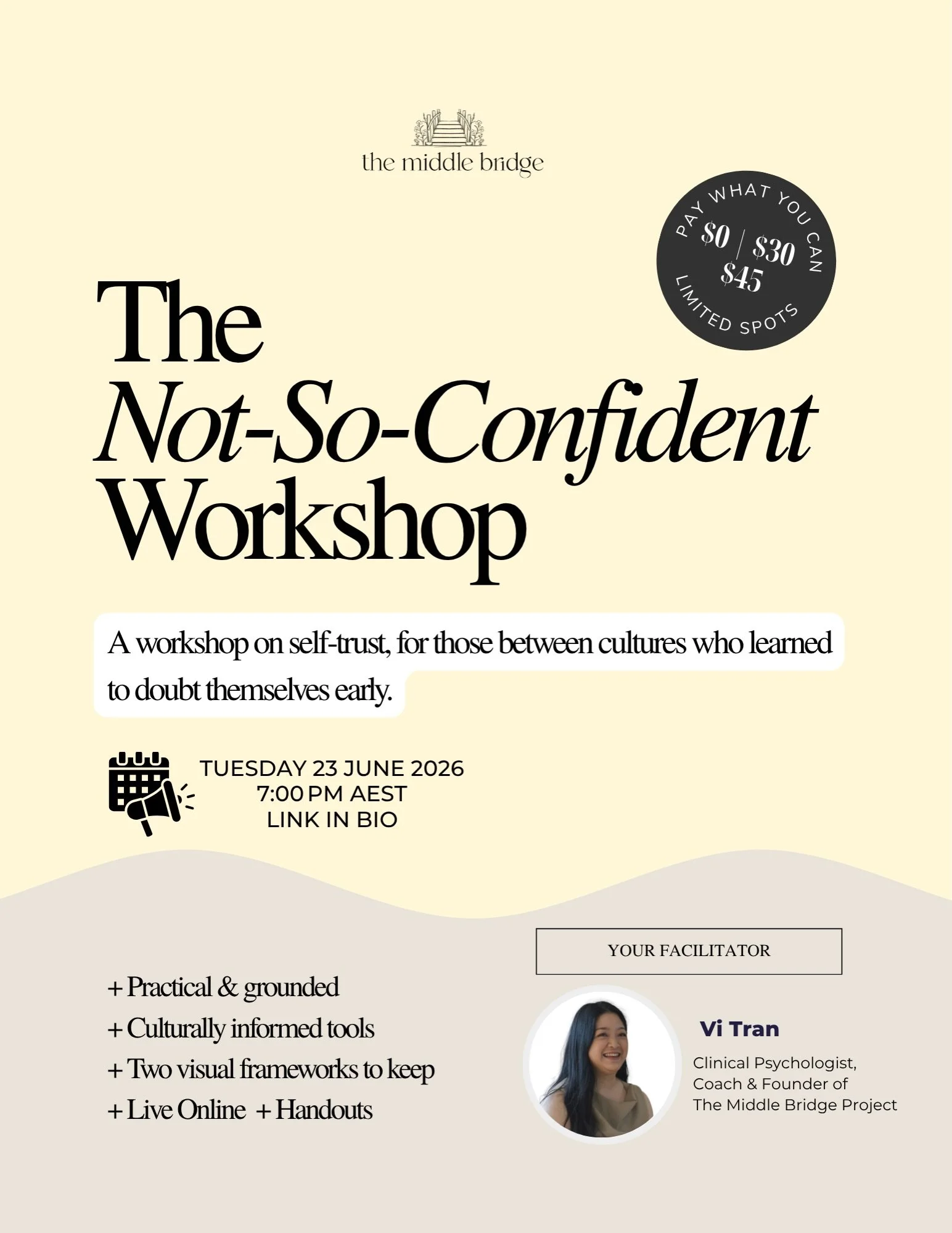 Two years ago I ran the first free event that became this project. Some of you were there and some of you found your way here after.

I&rsquo;m back with another one: pay what you can options, to keep it accessible.

This is for you if you&rsquo;ve h