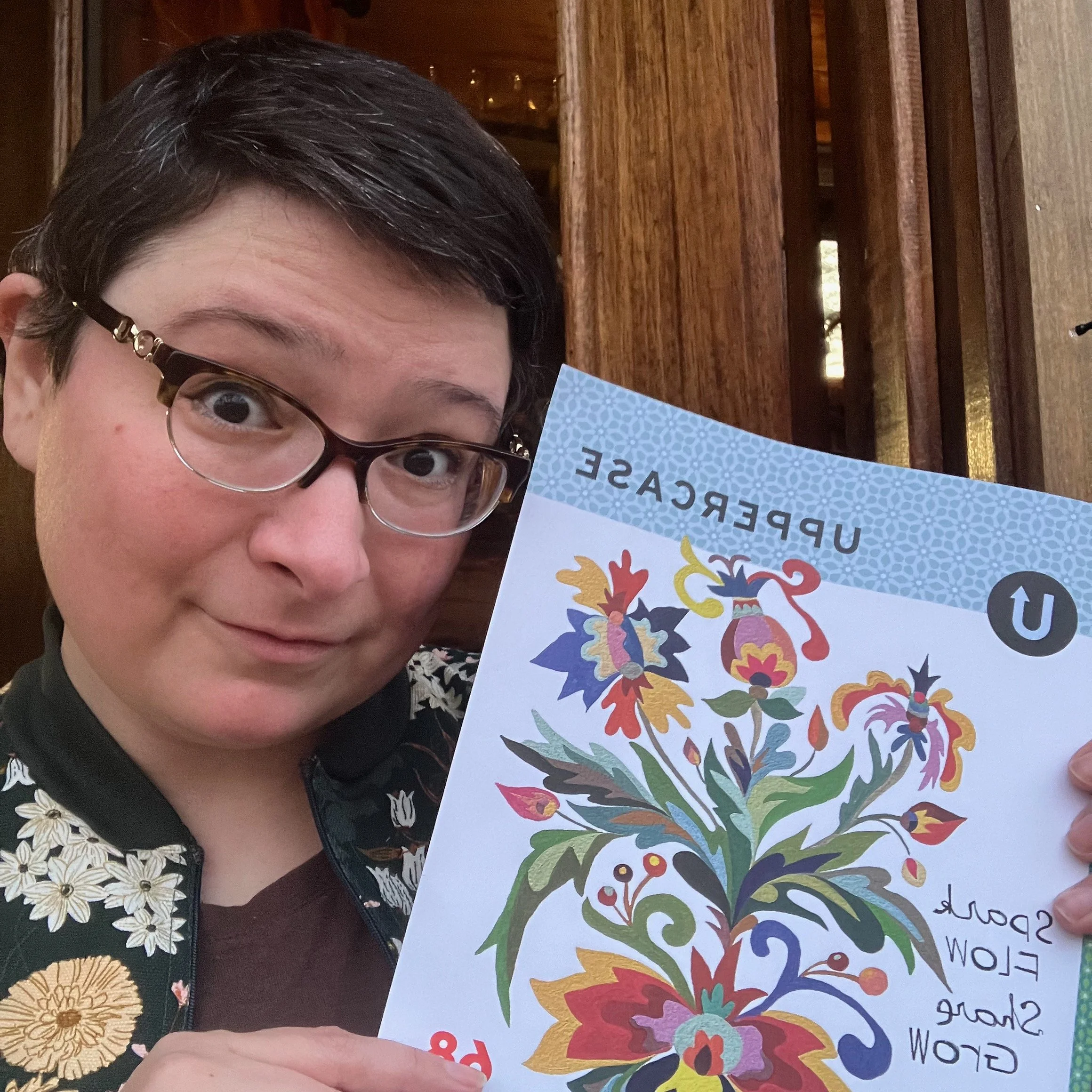 My self-portrait featured in Uppercase Magazine