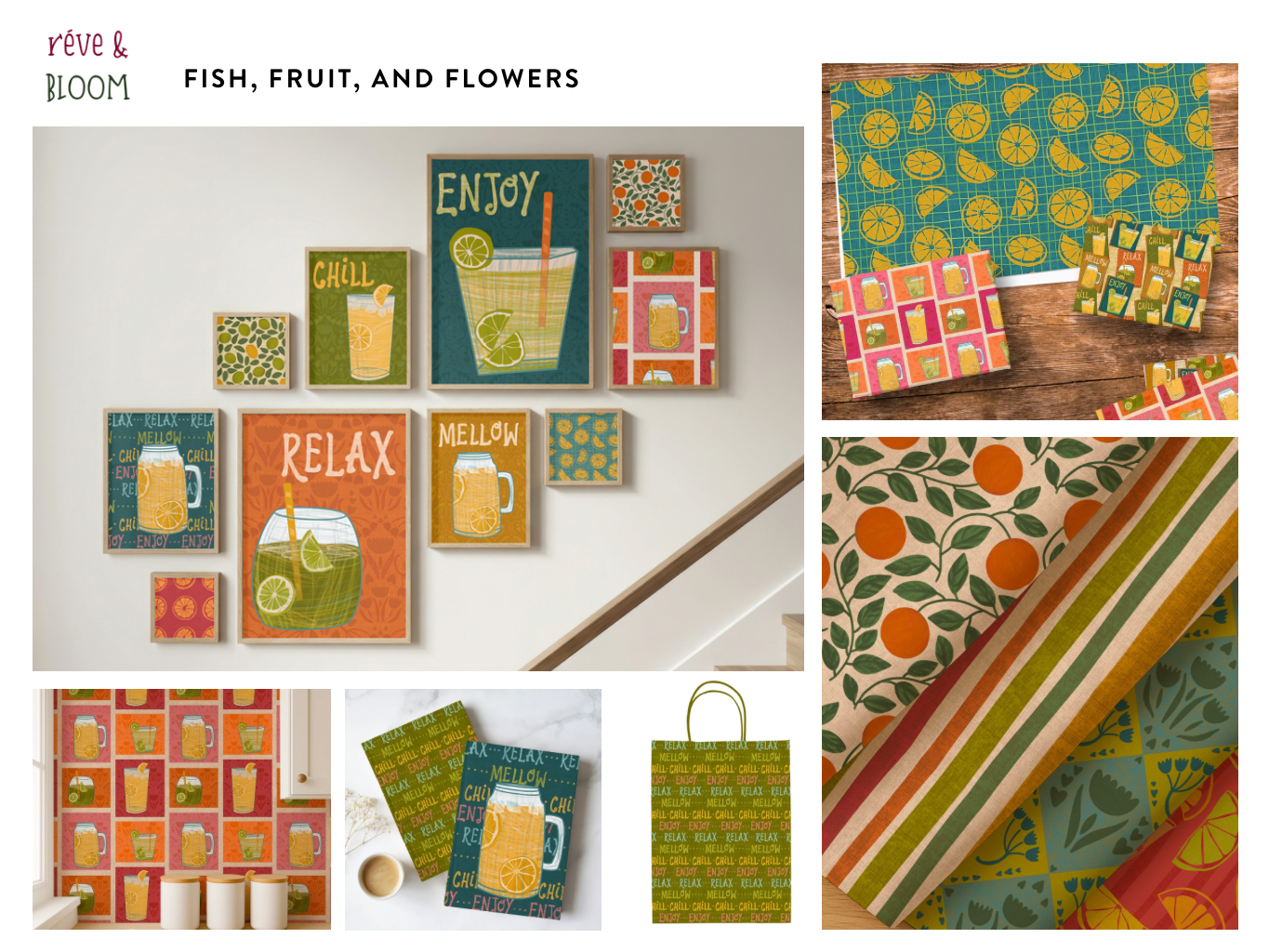 Réve & Bloom 2025 Portfolio Fish Fruit Flowers mockup.PNG