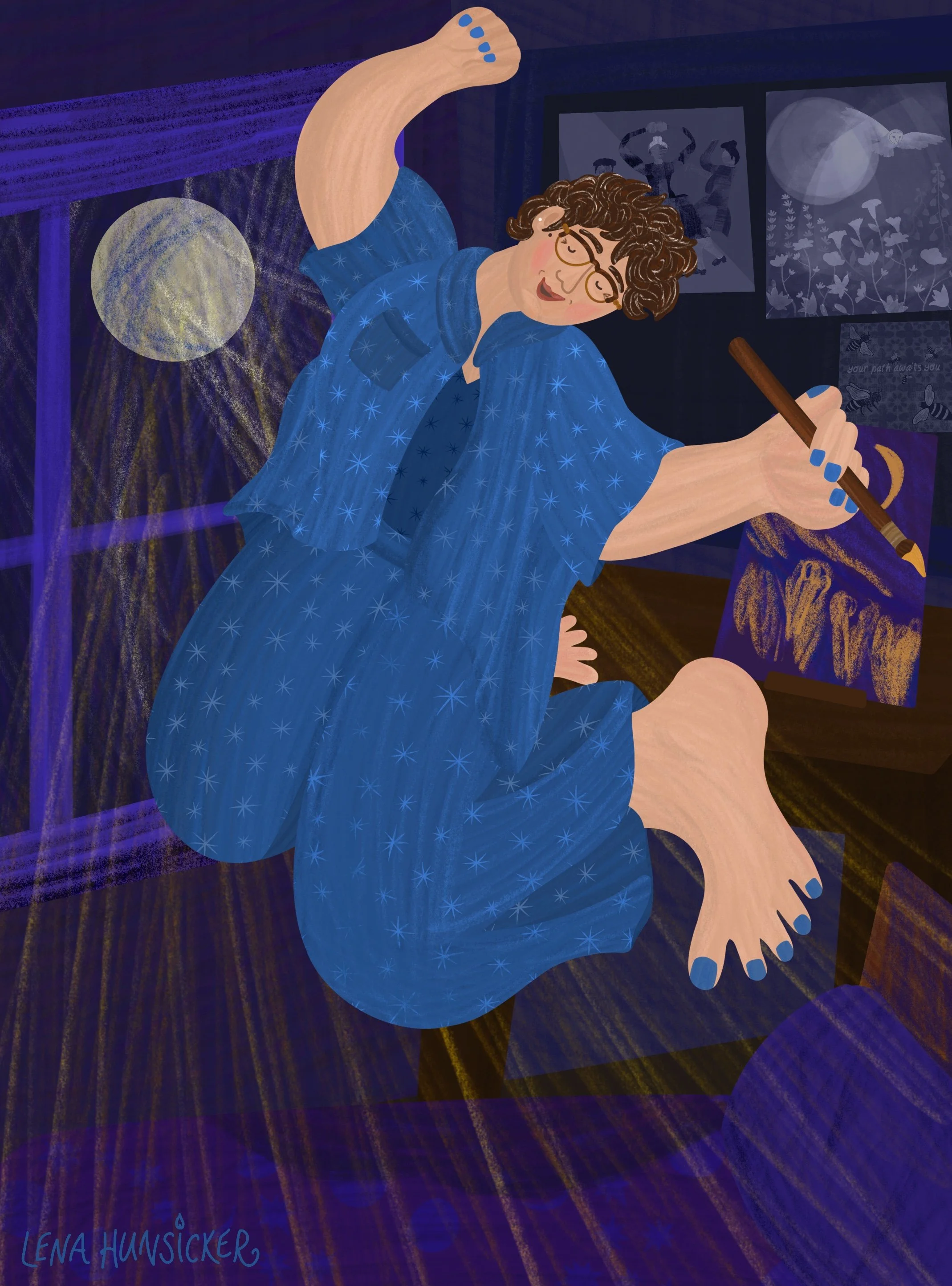The Artist at Night