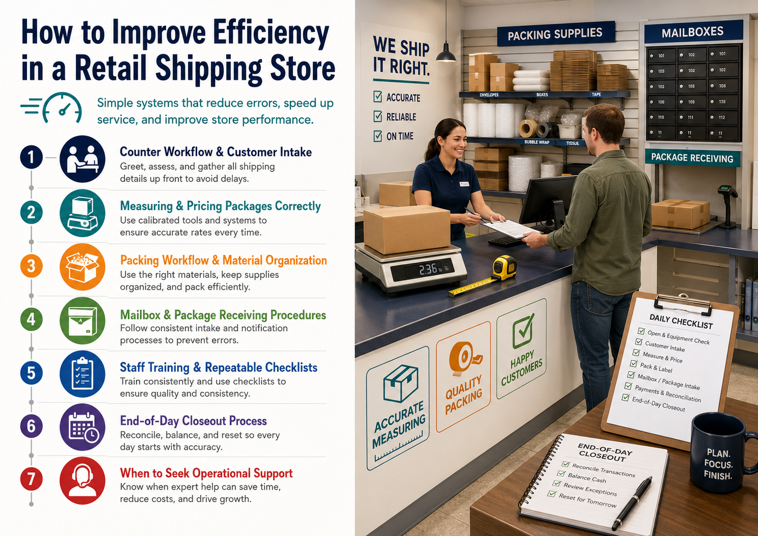 How to Improve Efficiency in a Retail Shipping Store