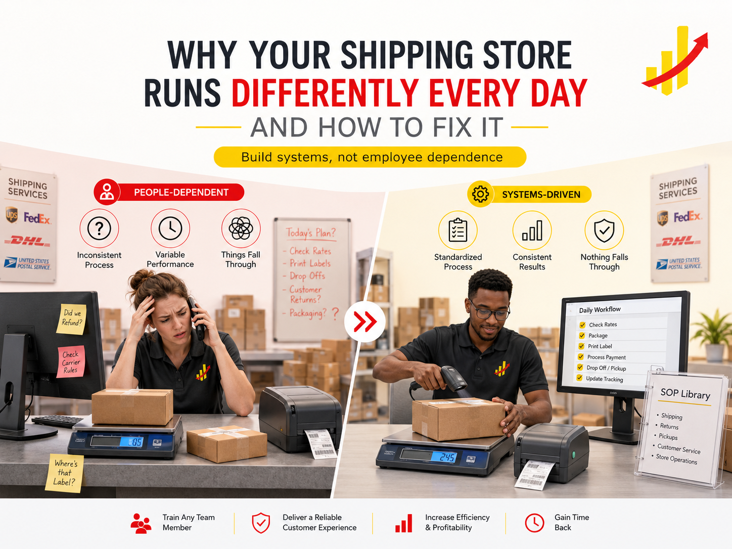Why Your Shipping Store Runs Differently Every Day -- And How to Fix It