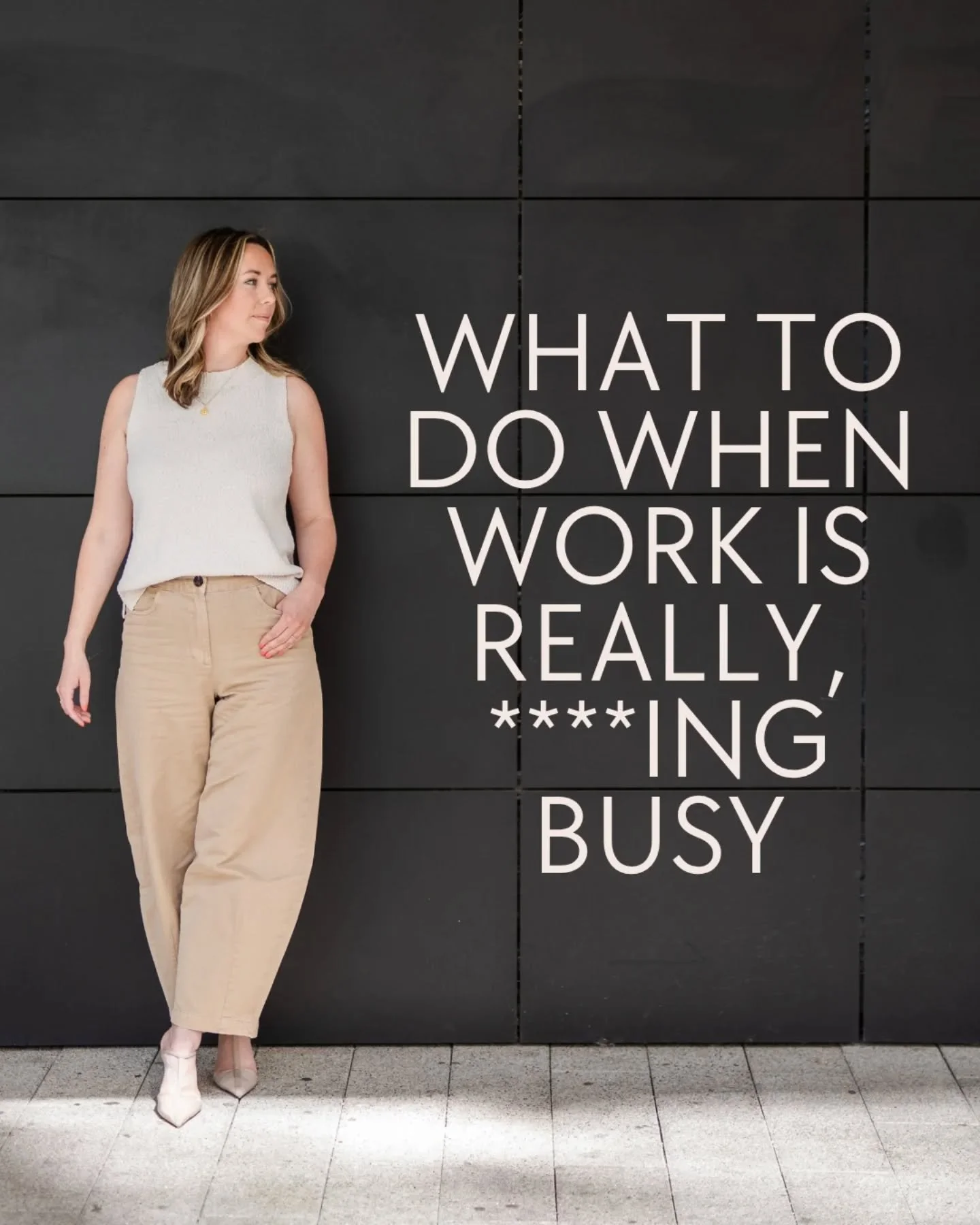 Work is&nbsp;really&nbsp;****ing busy right now - like, brain-full, no-idea-what-day-it-is busy 😅

I&rsquo;m reminding myself of a few things that are helping me stay grounded and not spiral: taking proper breaks, getting outside, keeping weekends q
