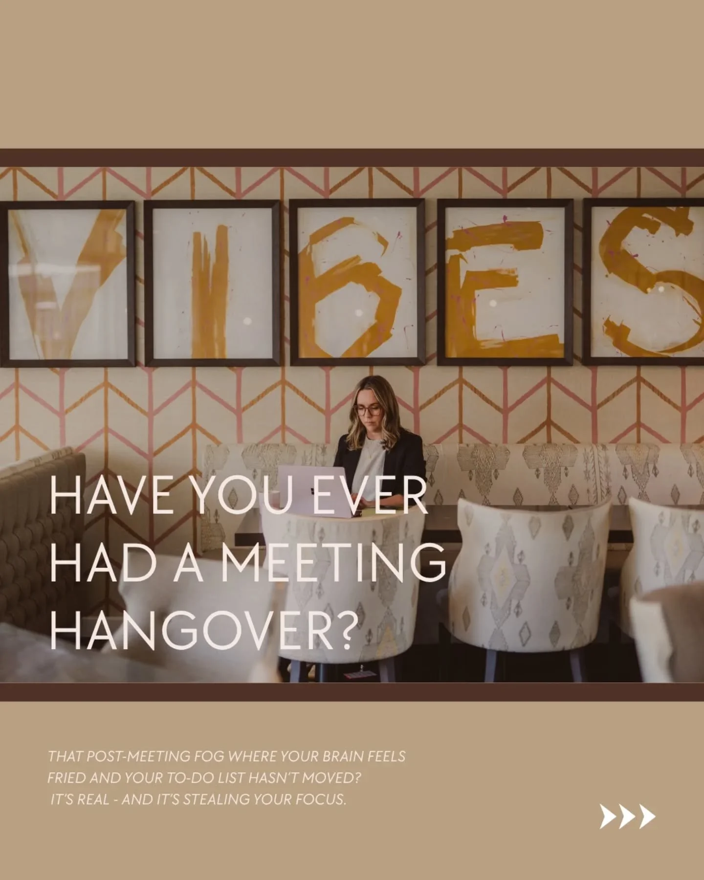 I love a good meeting - when it's needed. 
There's nothing better than hashing it out face to face and leaving with clarity, alignment and a plan. 

But the ones that exist just because &quot;we always have them&quot;? That's where energy goes to die
