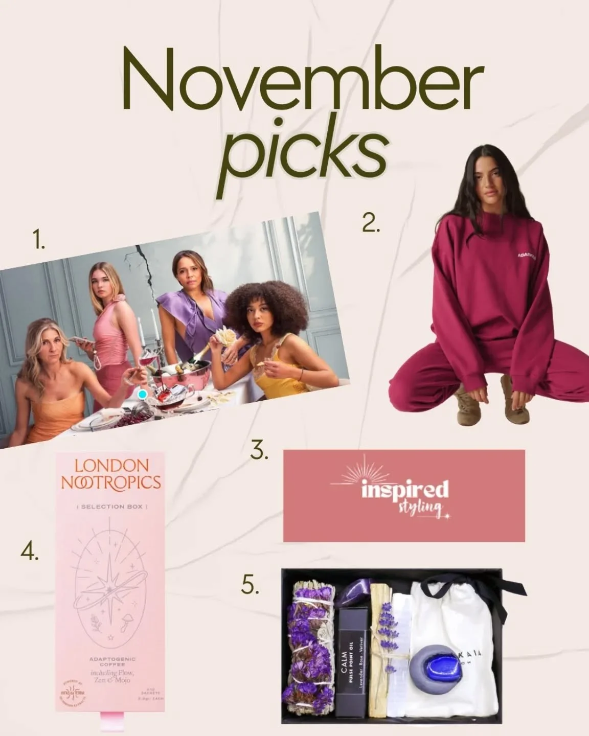 Here's what I've loved this month 🩷✨

1. Anyone else watched Wild Cherry on BBC iPlayer? It's like Gossip Girl but based in Surrey - haven't finished it yet but it's pure escapism! 

2. I picked up some @adanola while I was in the brand's hometown o