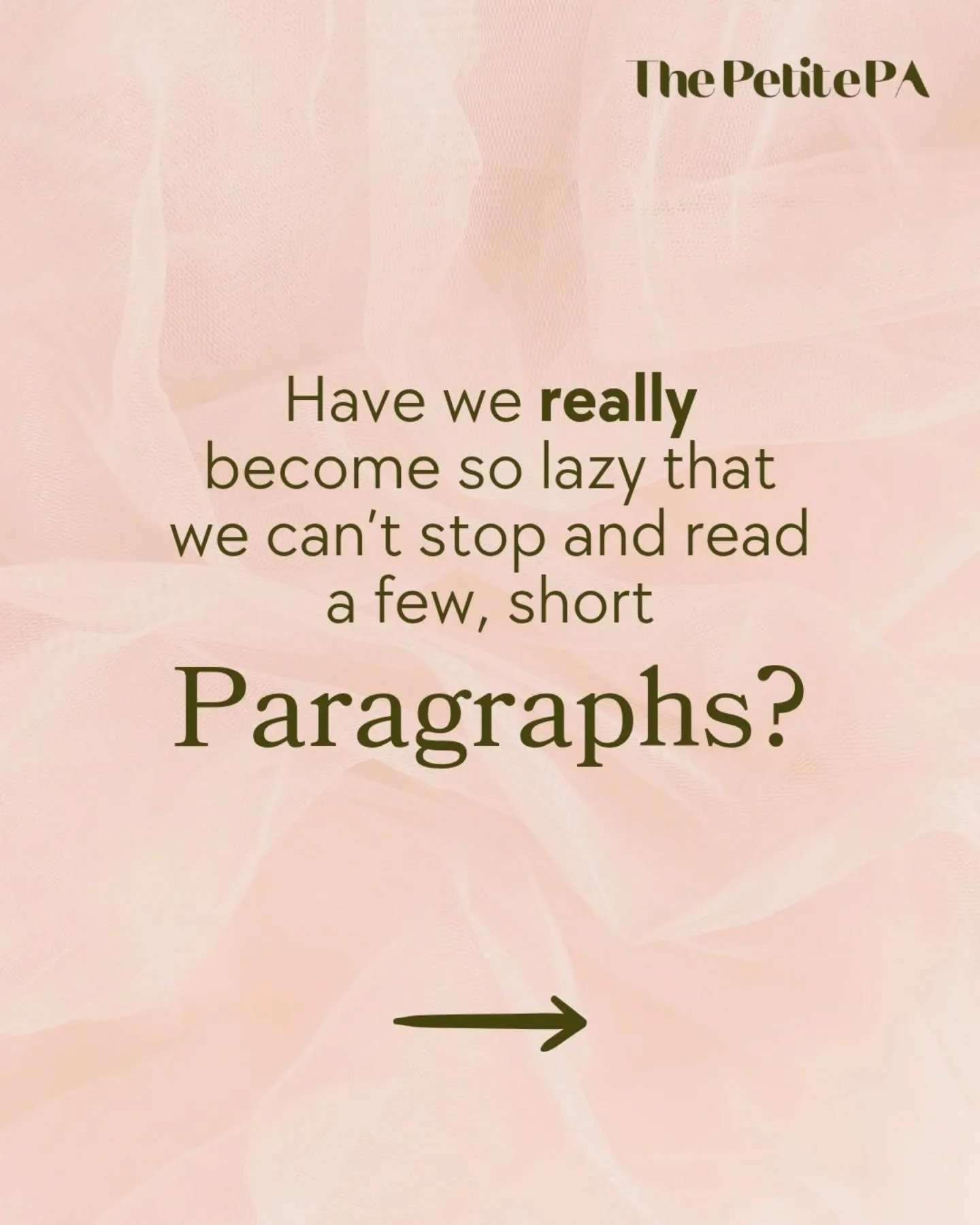 Have we really become so lazy that we can&rsquo;t read a few short paragraphs?

I keep hearing that people won&rsquo;t read long text anymore and yet the moments that really stay with us almost always come from experiences where someone took their ti