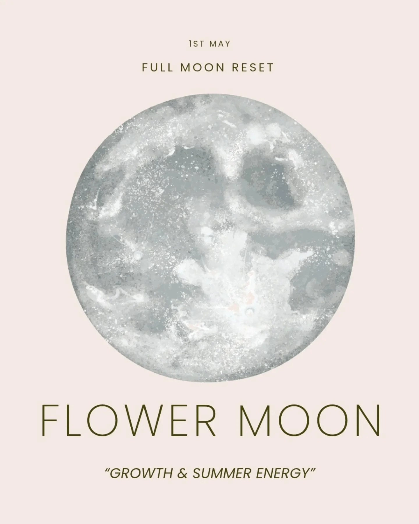 Ooof anyone else feeling this one?! 

Named for the abundance of flowers at this time of year, the flower moon represents growth, renewal and stepping into a new season with intention ➡️

There is a shift here. A sense of summer approaching, of thing