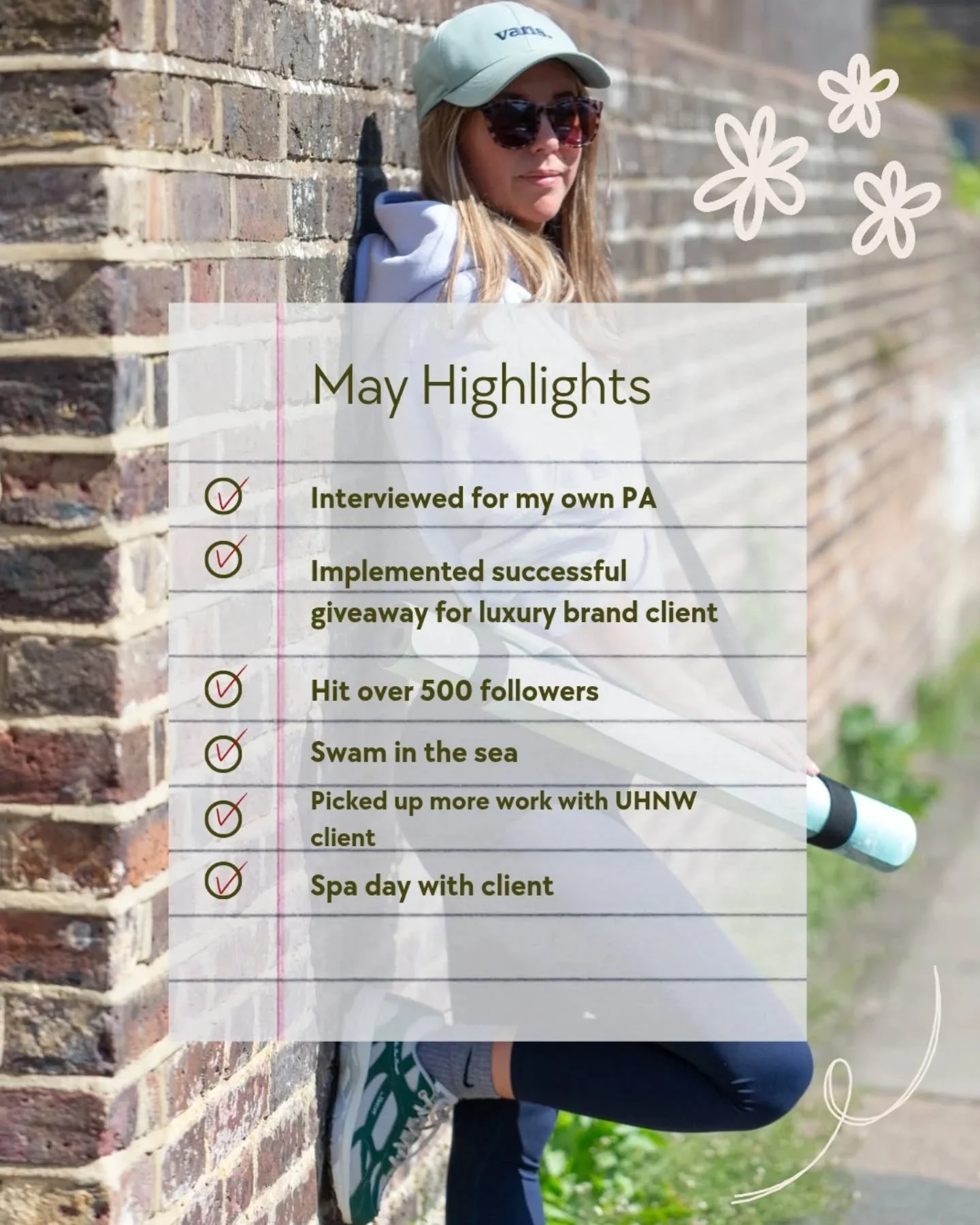 May highlights 🌞 

Lots of positives to May, but truthfully I'm feeling very tired and in need of a break after a busy start to the year 😴

The focus for June is continued growth, a bit more structure and some down time where I can! 

#mayhighlight